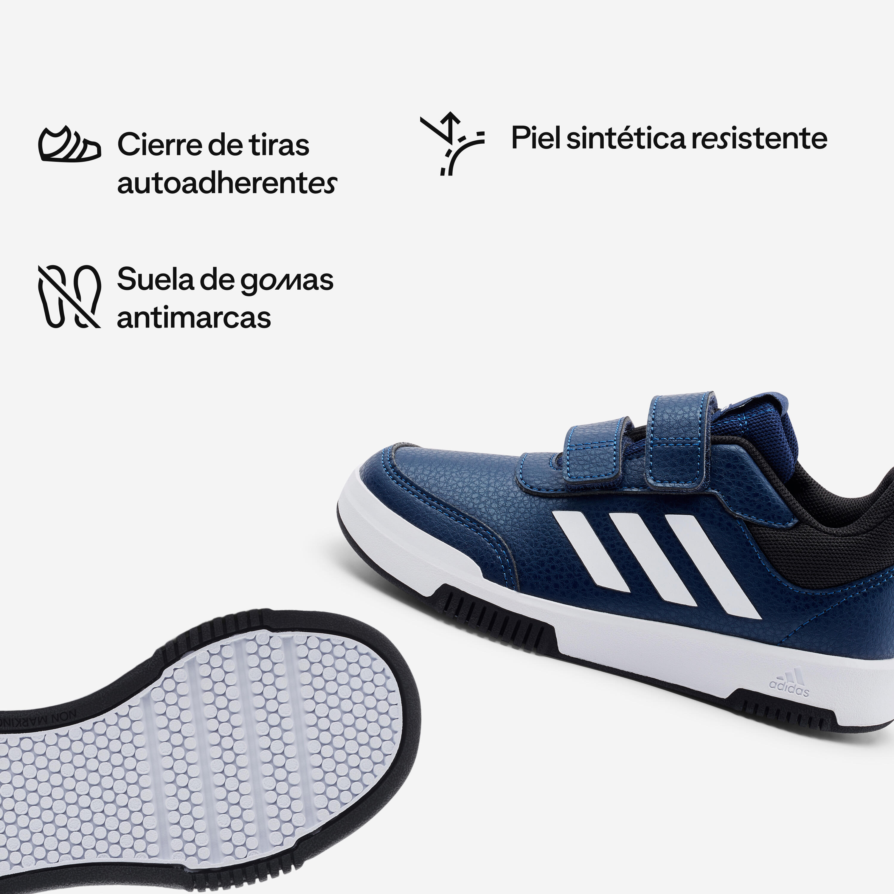 Zapatillas Tensaur Niños Azul-Blanco 2/6