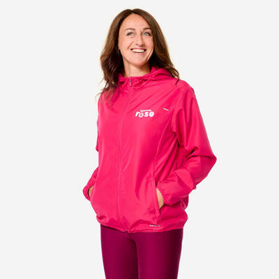 Laufjacke Damen winddicht - Run 100 Limited Edition „Pink October