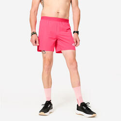 Short de Running Homme, Kiprun Run 500 édition limitée "Bougeons en rose