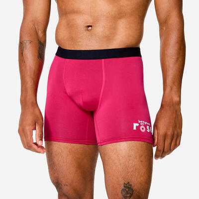 Boxer uomo palestra traspiranti edizione limitata "Bougeons en rose