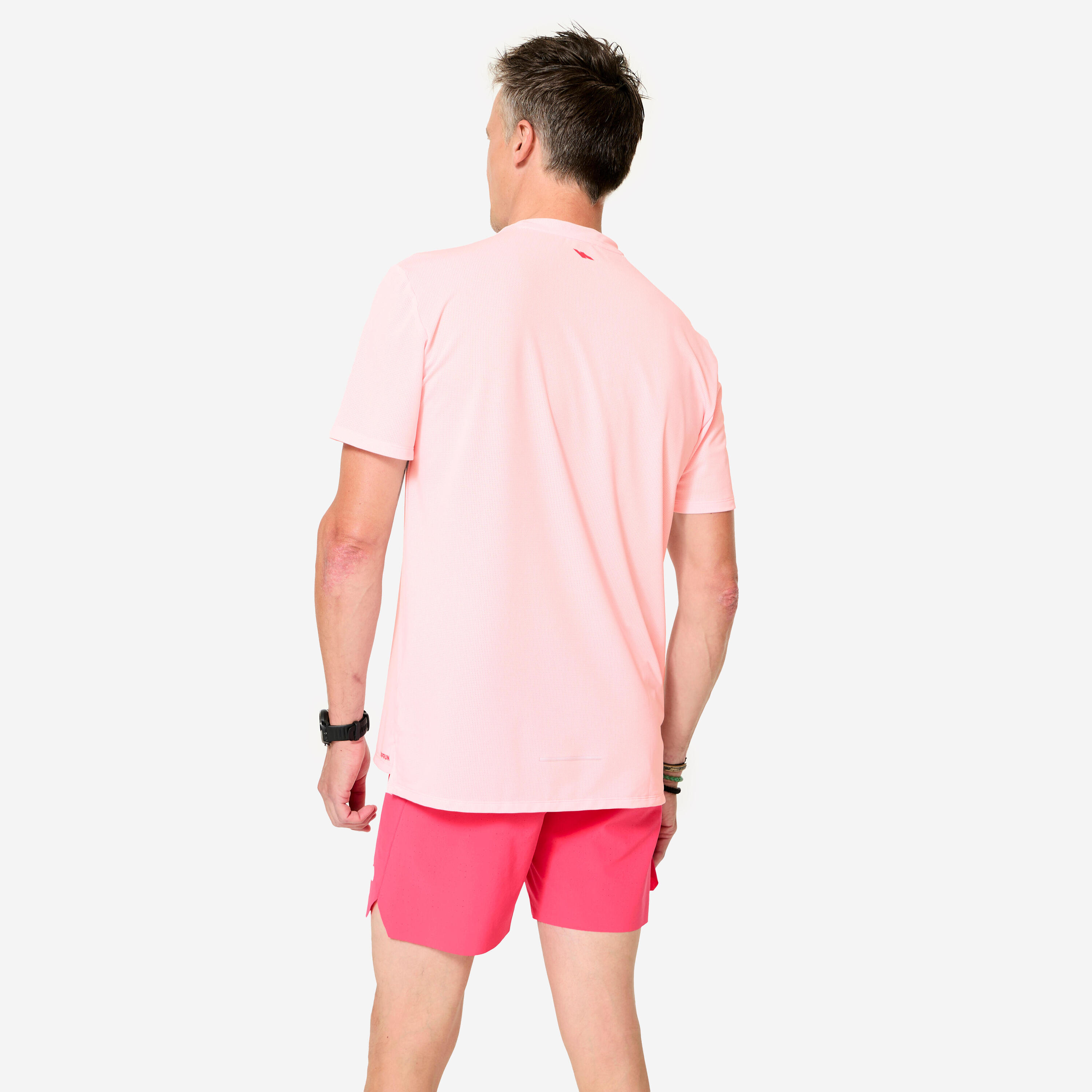 T-shirt running respirant homme Dry 500, édition limitée "bougeons en rose" 4/11