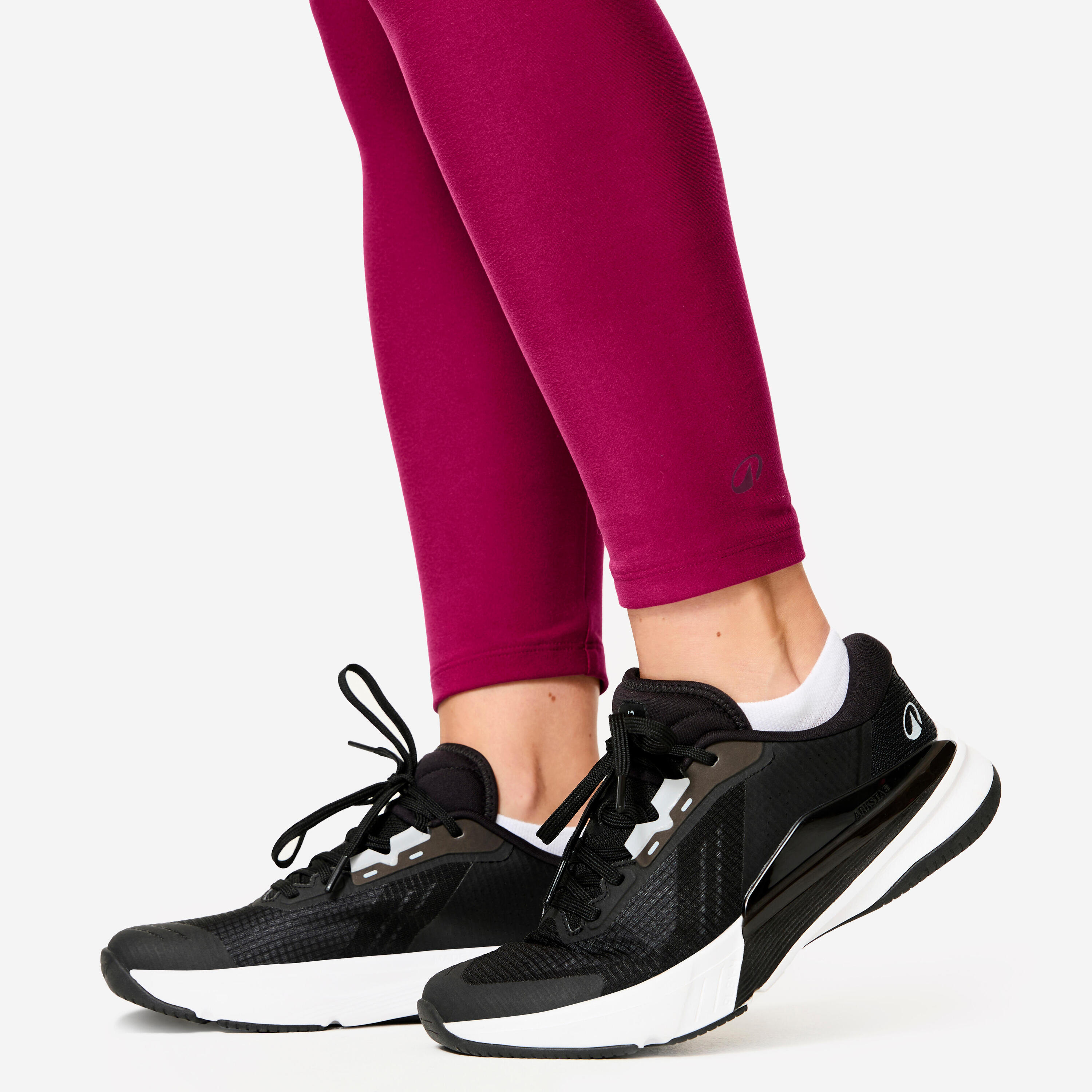 Legging de Fitness taille haute Femme, édition limitée "Bougeons en rose" 6/11