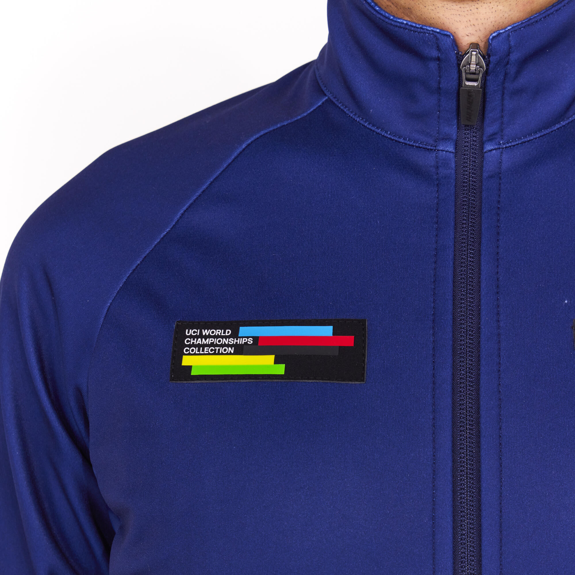 Giacca invernale ciclismo uomo Santini Blu UCI 10/14