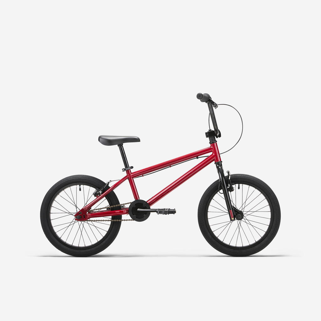 Crveni dečji bicikl BMX WIPE 500 18'' (7–9 godina)