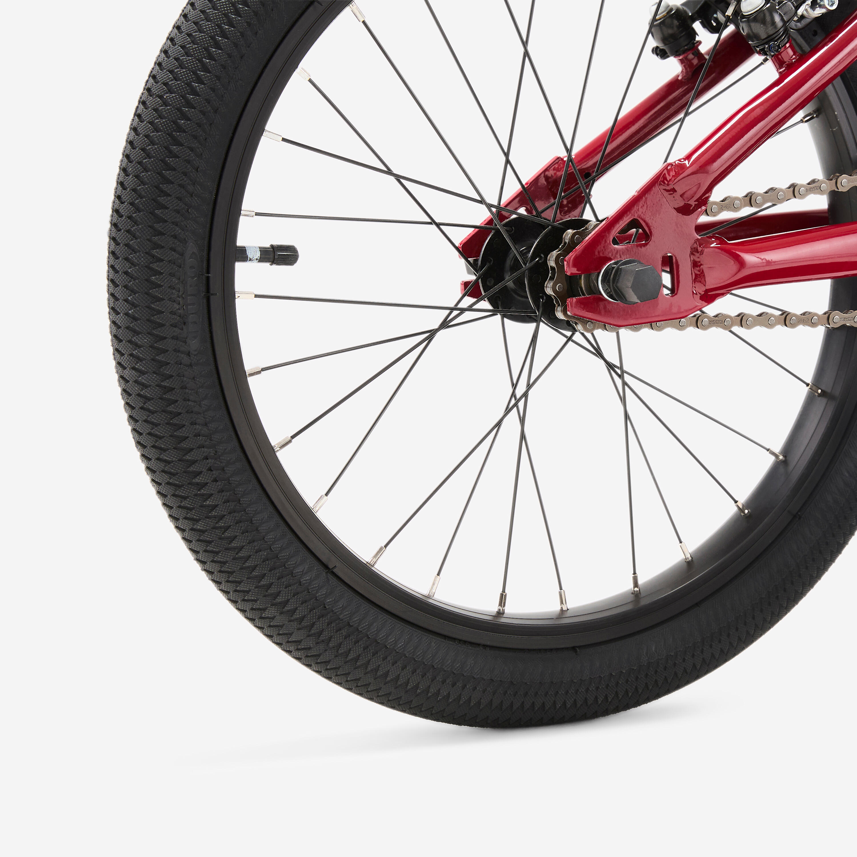 Bmx Kinder 18" 7-9 Jahre, Wipe 500 Rot 7/12