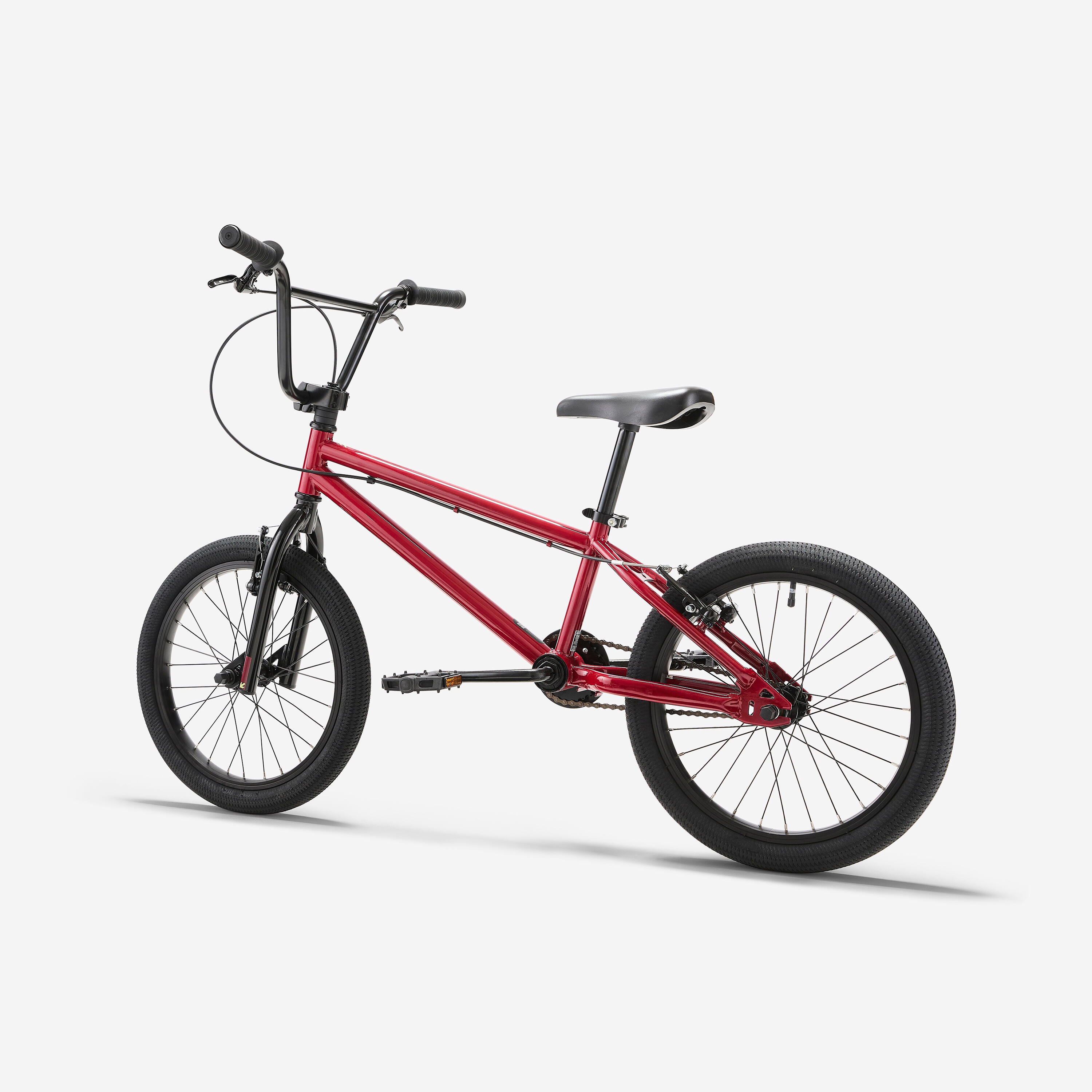 Bmx Kinder 18" 7-9 Jahre, Wipe 500 Rot 3/12