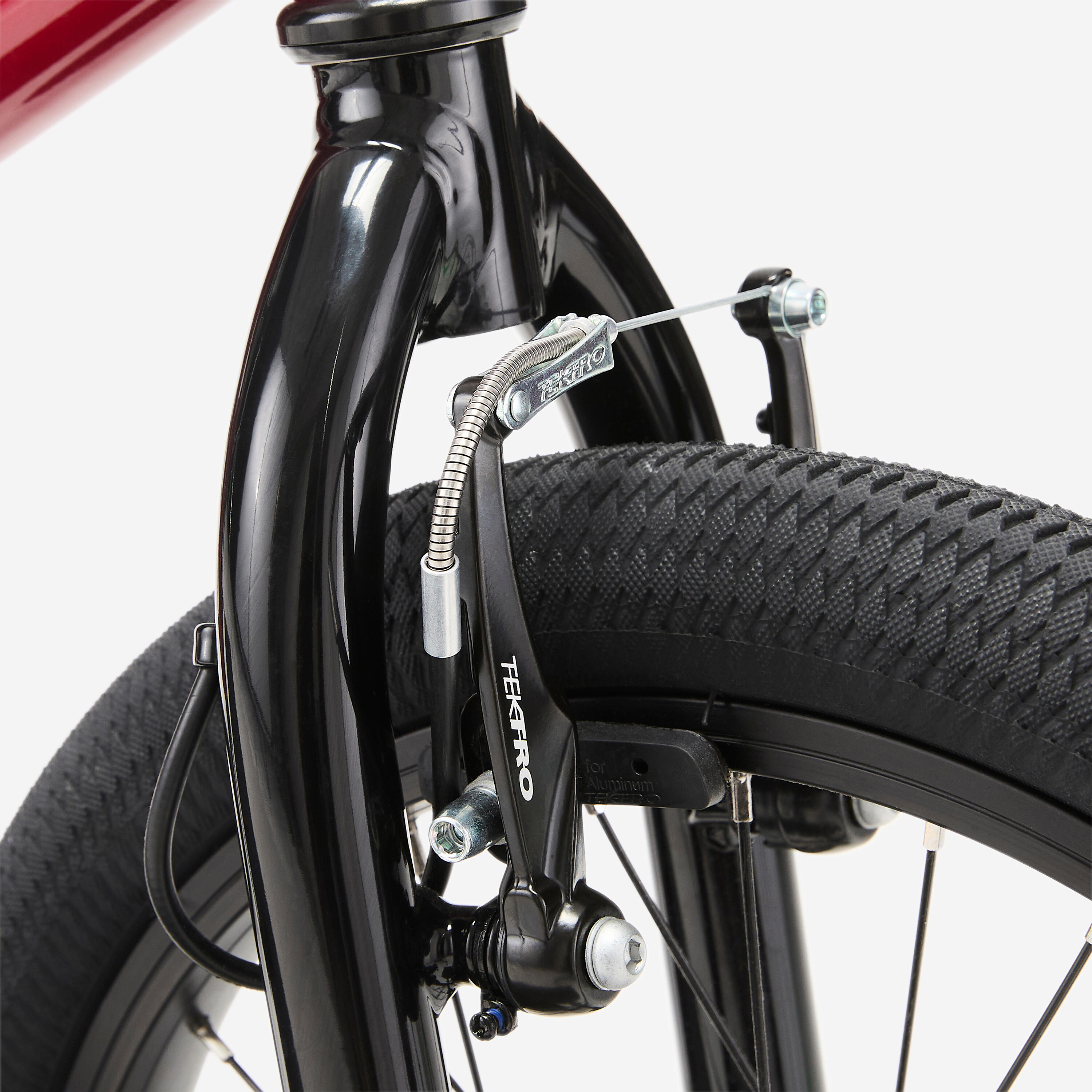 Bmx Kinder 18" 7-9 Jahre, Wipe 500 Rot 8/12