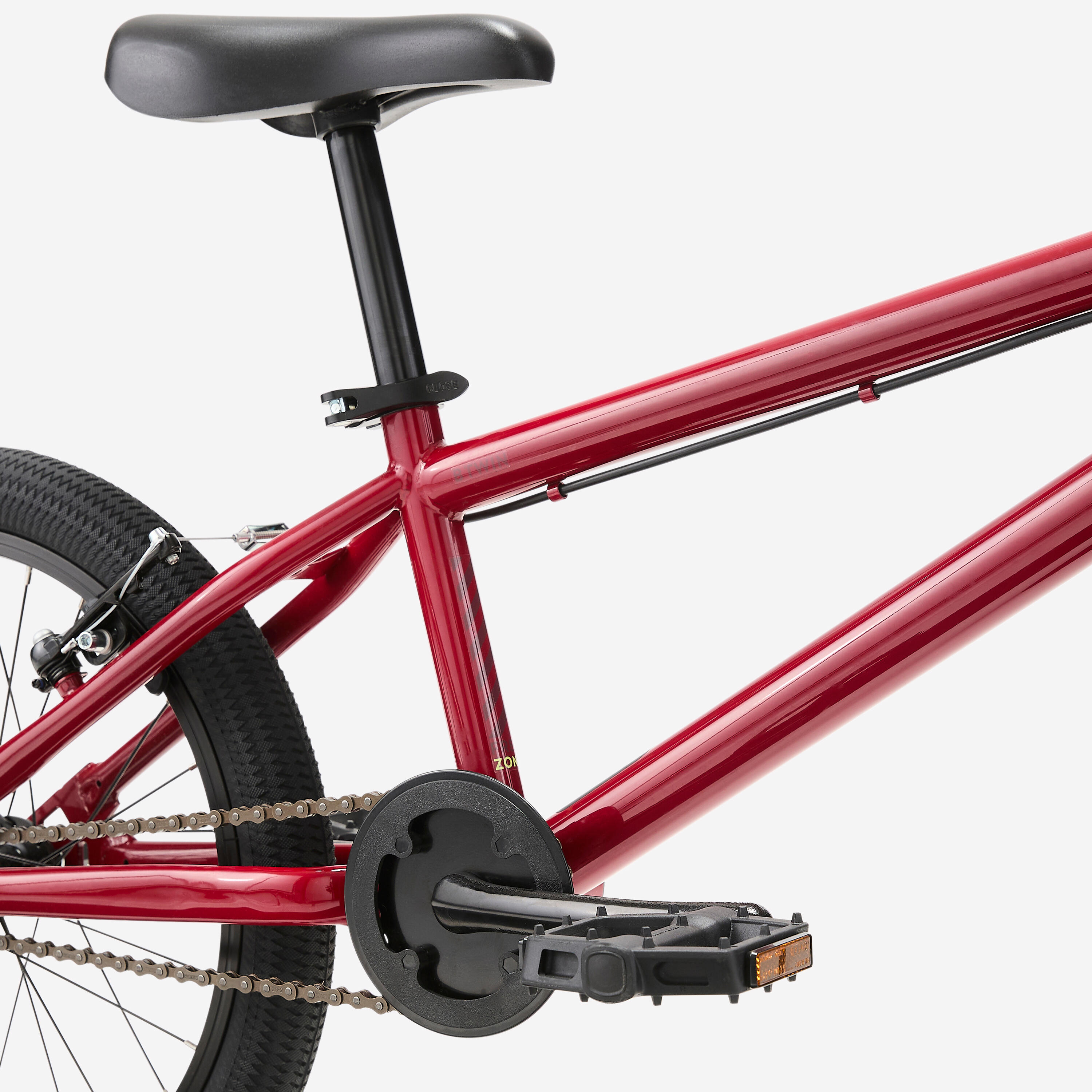 Bmx Kinder 18" 7-9 Jahre, Wipe 500 Rot 6/12