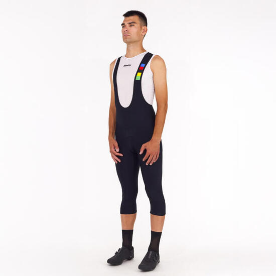 Salopette ciclismo lunga 3/4 Santini tempo fresco collezione UCI con bretelle