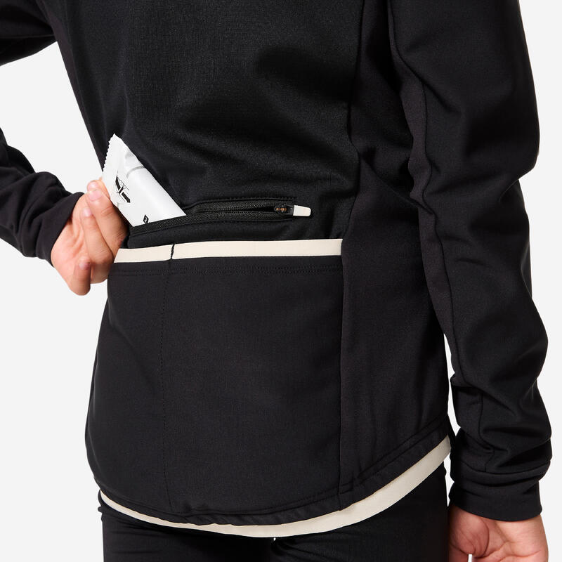 VESTE VELO ENFANT HIVER 8-13 ANS, NOIR