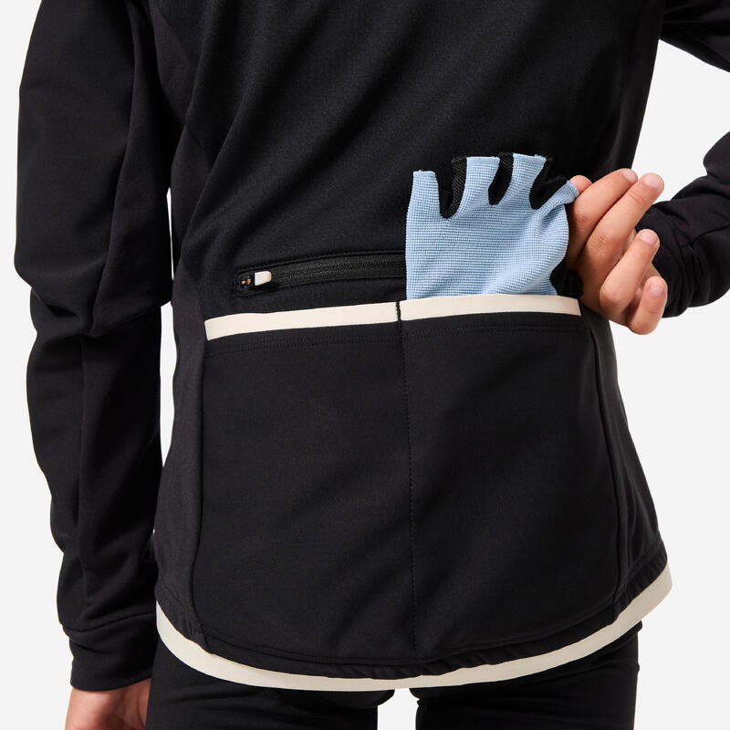VESTE VELO ENFANT HIVER 8-13 ANS, NOIR