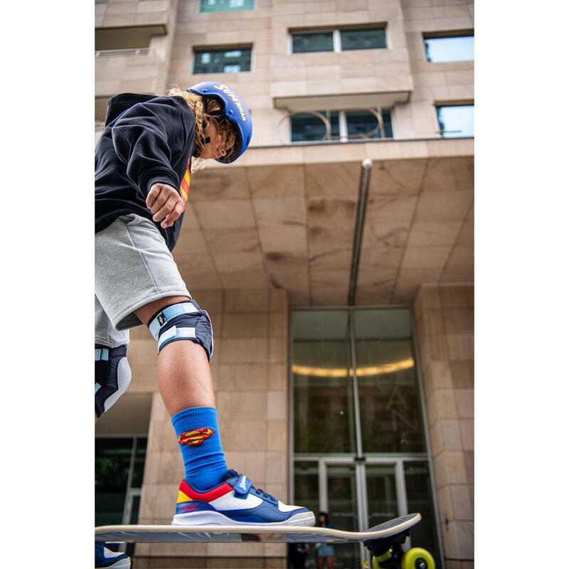 Cască Role/Skateboard/Trotinetă MF500 Gri Ediție Superman