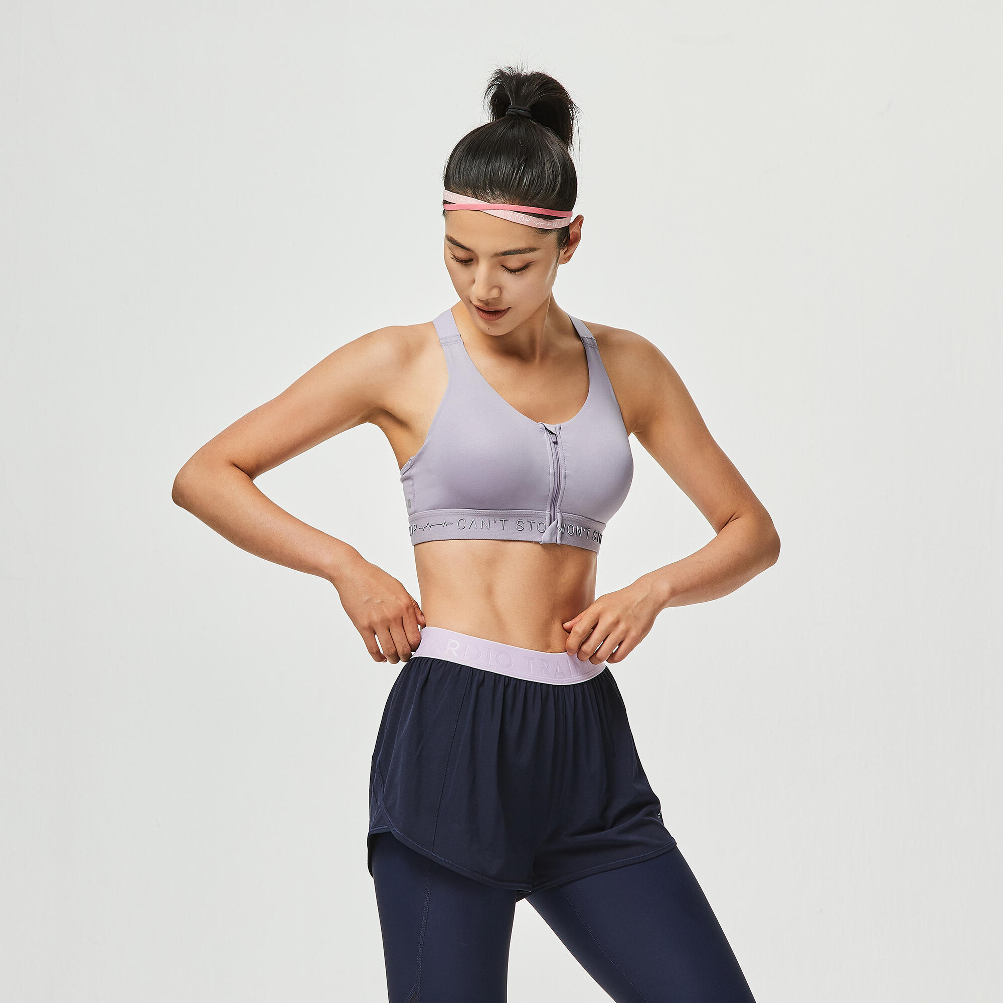 Women’s High-Support Zip-Up Sports Bra with Cups - DECATHLON