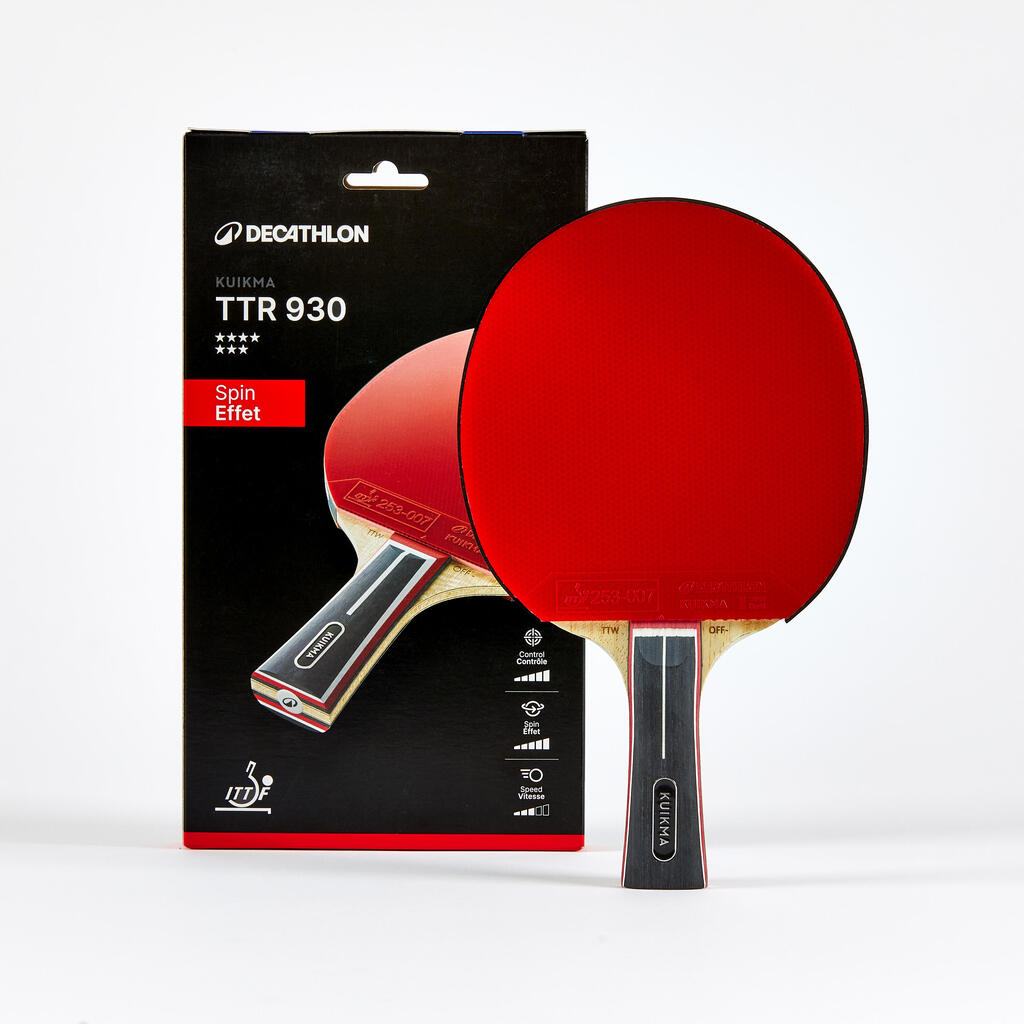 Namiznoteniški lopar ITTF Club lopar TTR 930 Spin H-karbon 7*