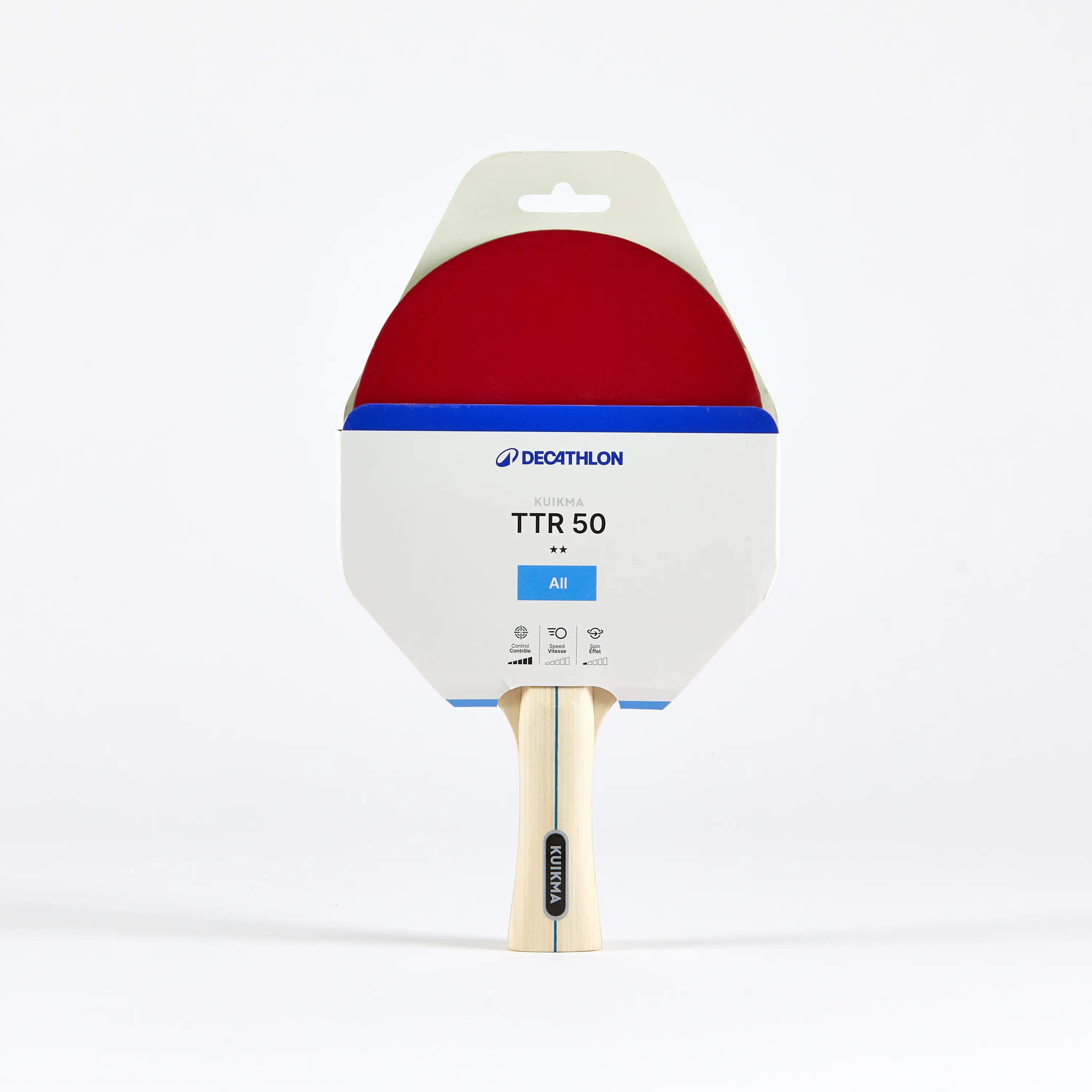 Rakietka do tenisa stołowego Pongori TTR 50 2* wszechstronna rekreacyjna