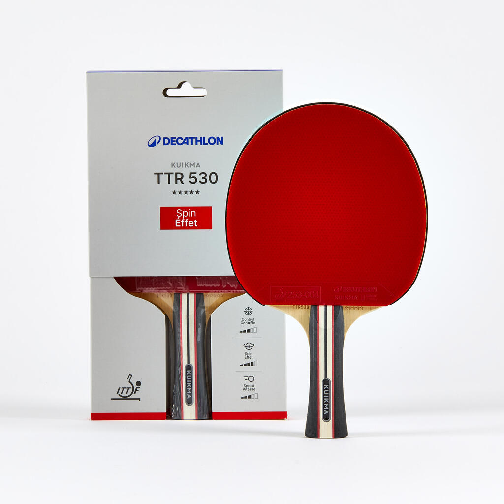 Namiznoteniški lopar TTR 530 spin 5* ITTF Club 
