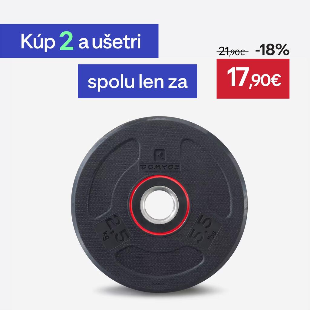Gumený kotúč na posilňovanie 28 mm/2,5 kg