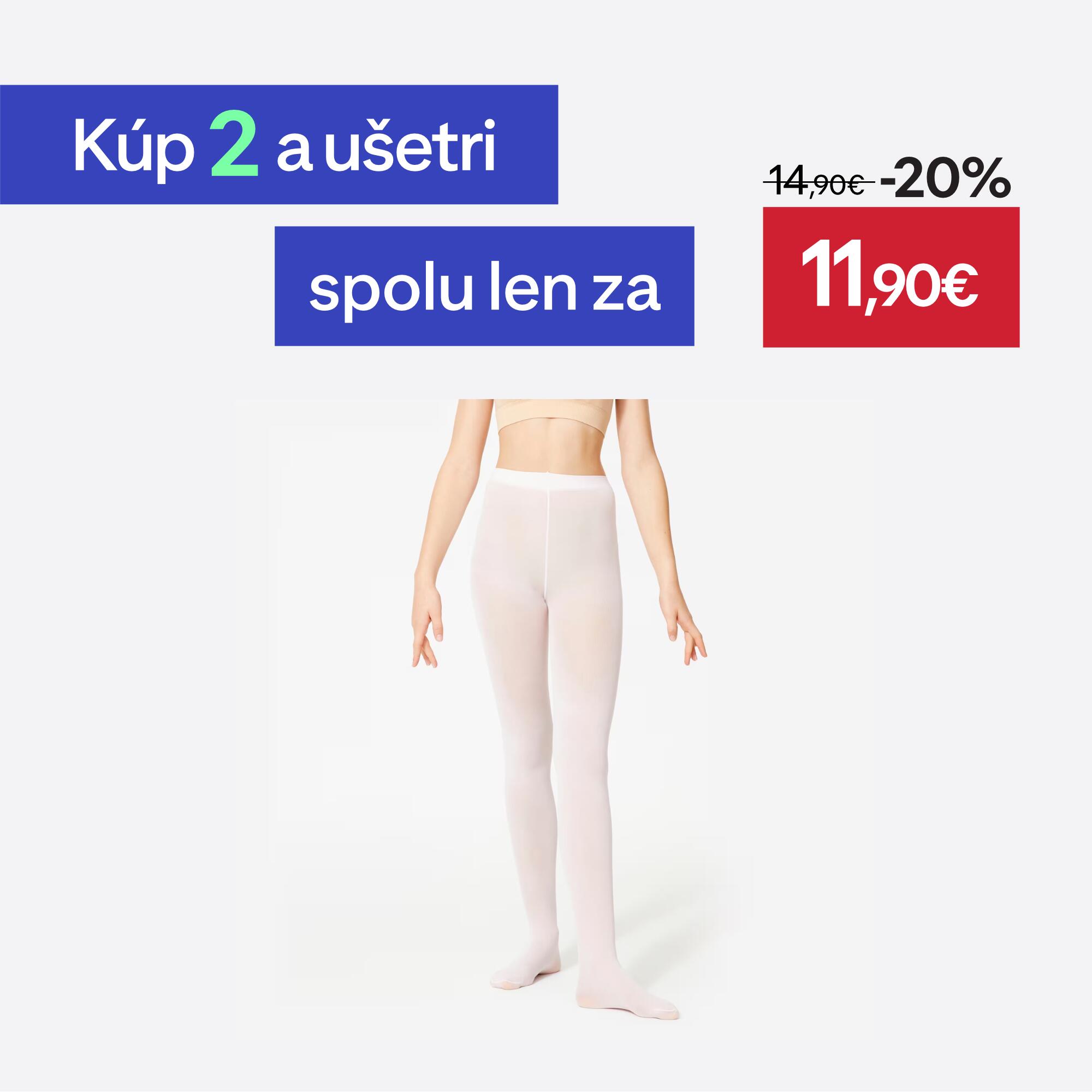 STAREVER Dievčenské baletné pančuchy ružové 12 rokov