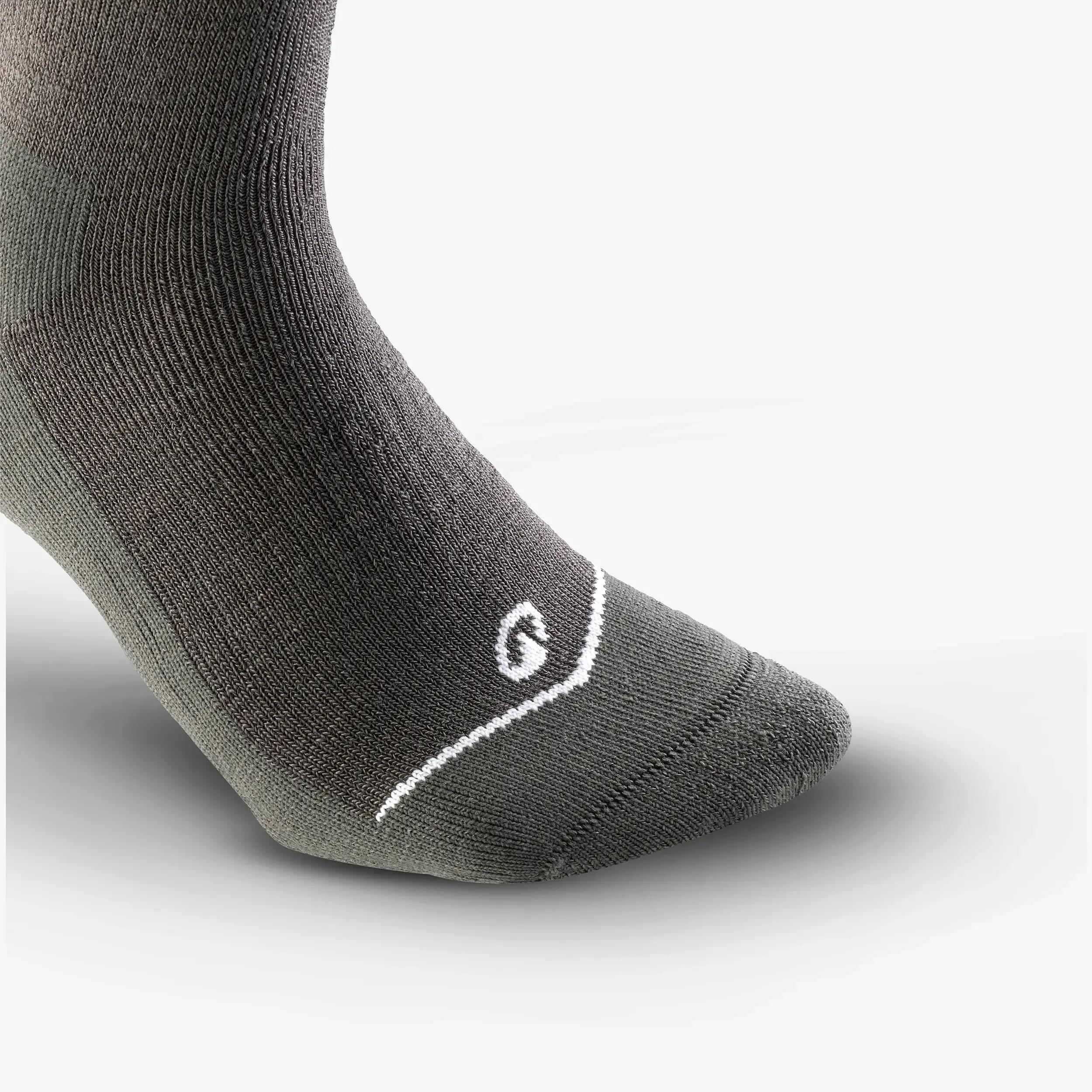 Adults’ warm ski and snowboard thermal socks 100 - Grey -  2