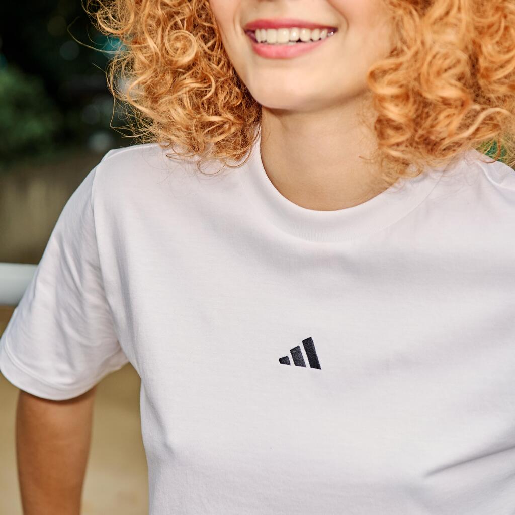 T-Shirt Damen Baumwolle weiß 