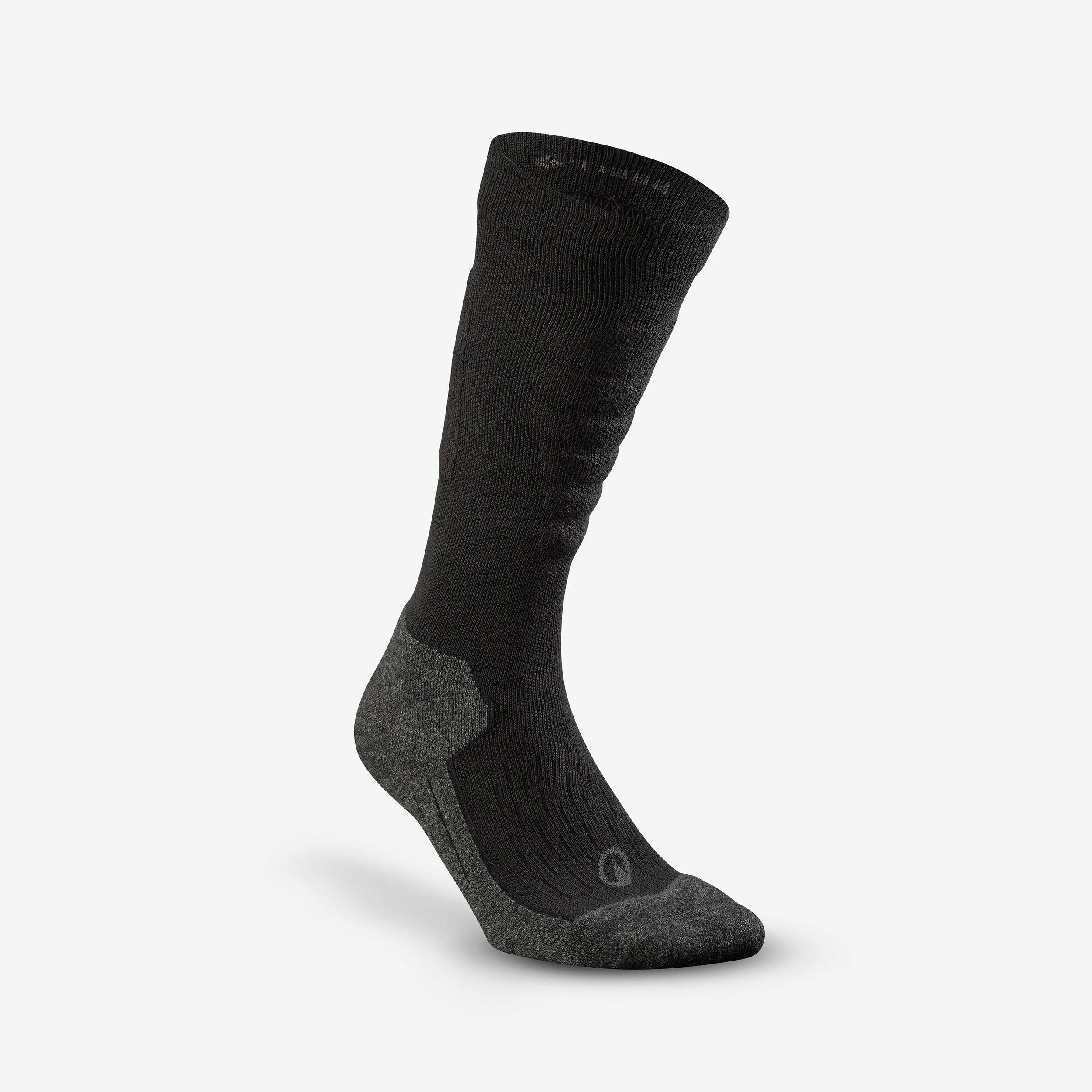 WEDZE Skisocken Erwachsene warm bequem - 500 schwarz 