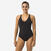 Maillot de bain 1 pièce natation loisirs / aquagym femme, Pearl noir