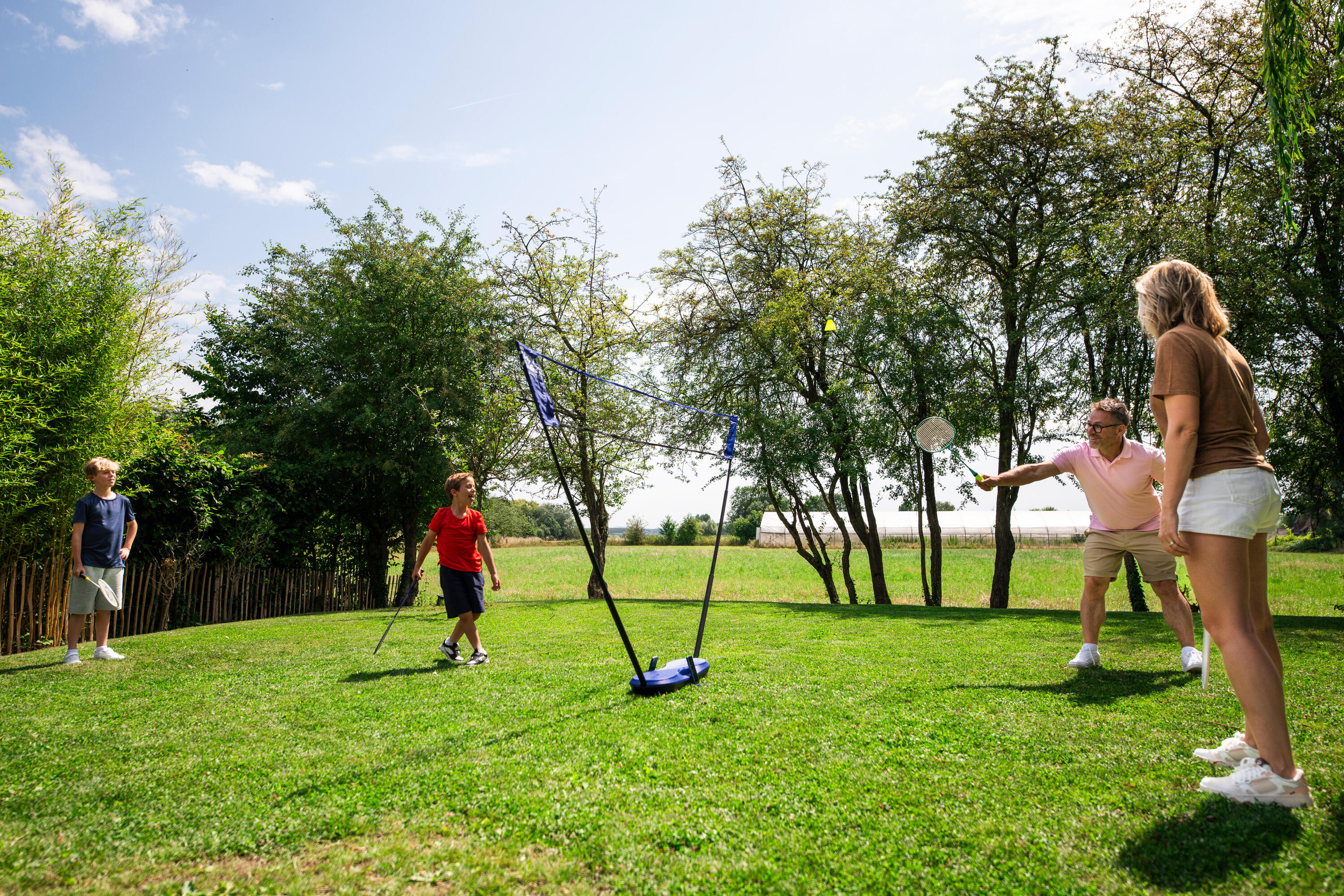 Ensemble de badminton avec 2 raquettes, 2 volants et 1 filet 18/33