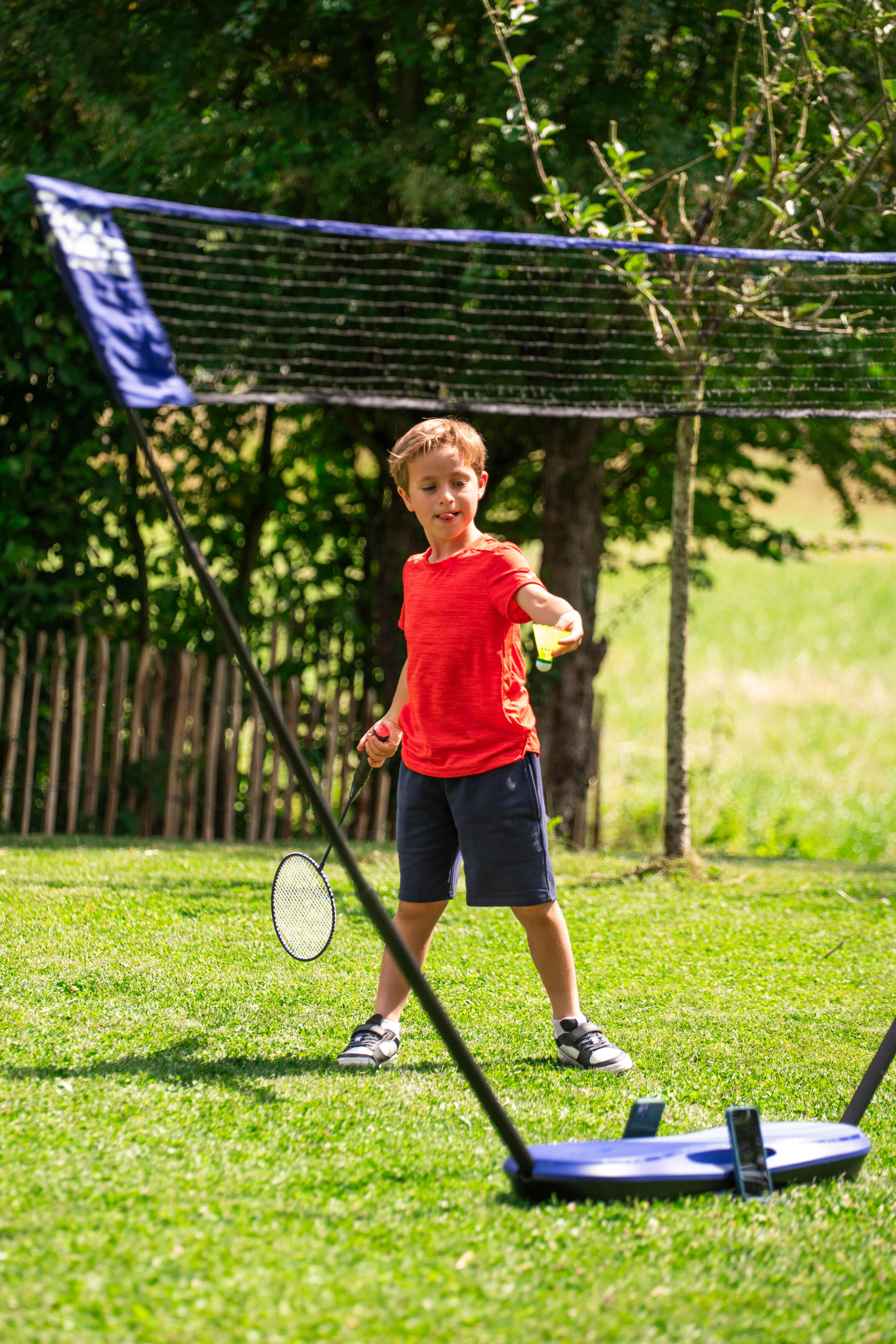 Ensemble de badminton avec 2 raquettes, 2 volants et 1 filet 19/33