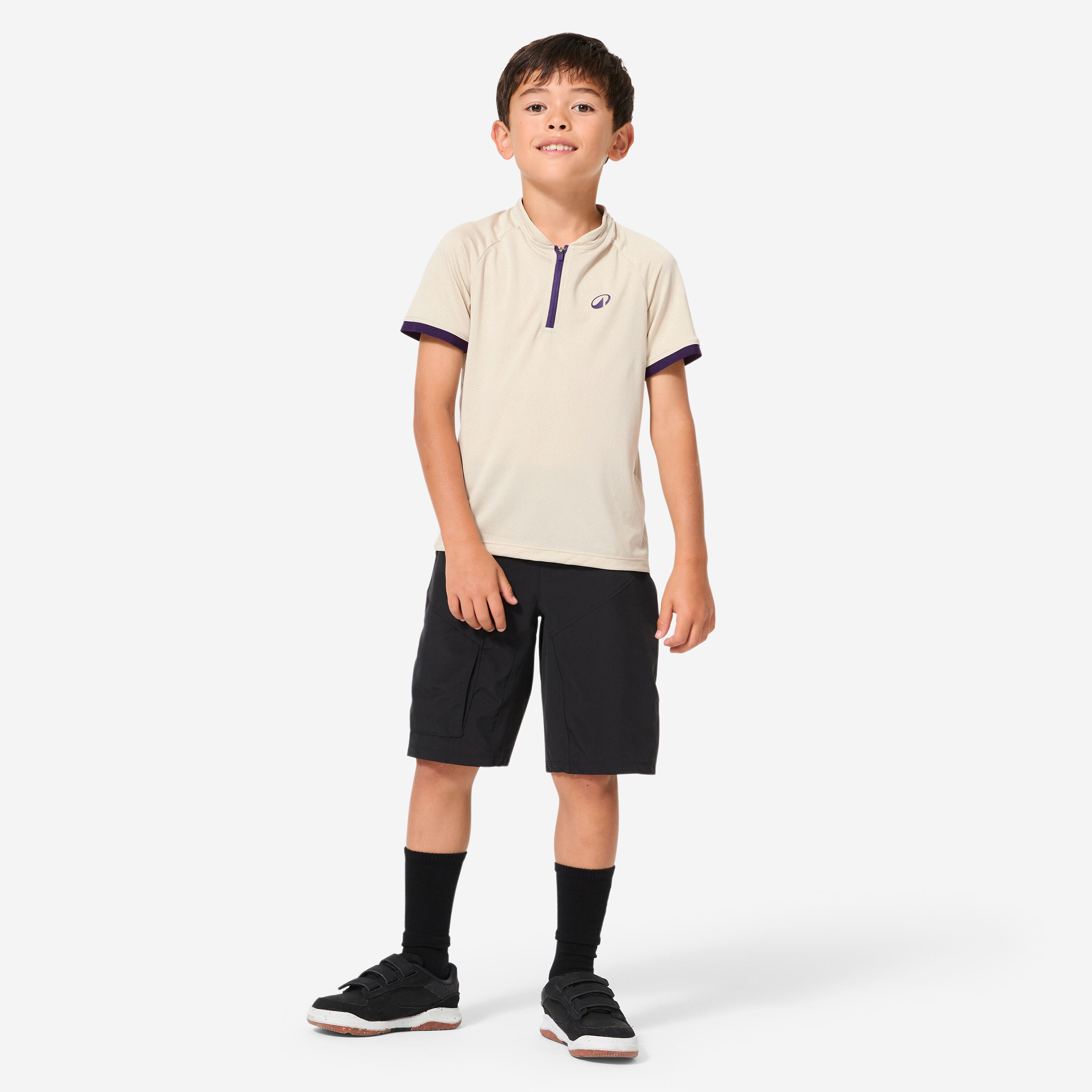Decathlon UK BTWIN Kids' 7-11 Expl 500 Years Short-sleeved Cycling Jersey - Blue | FREE Click & Collect at Stores and Asda. 365 Days return available.