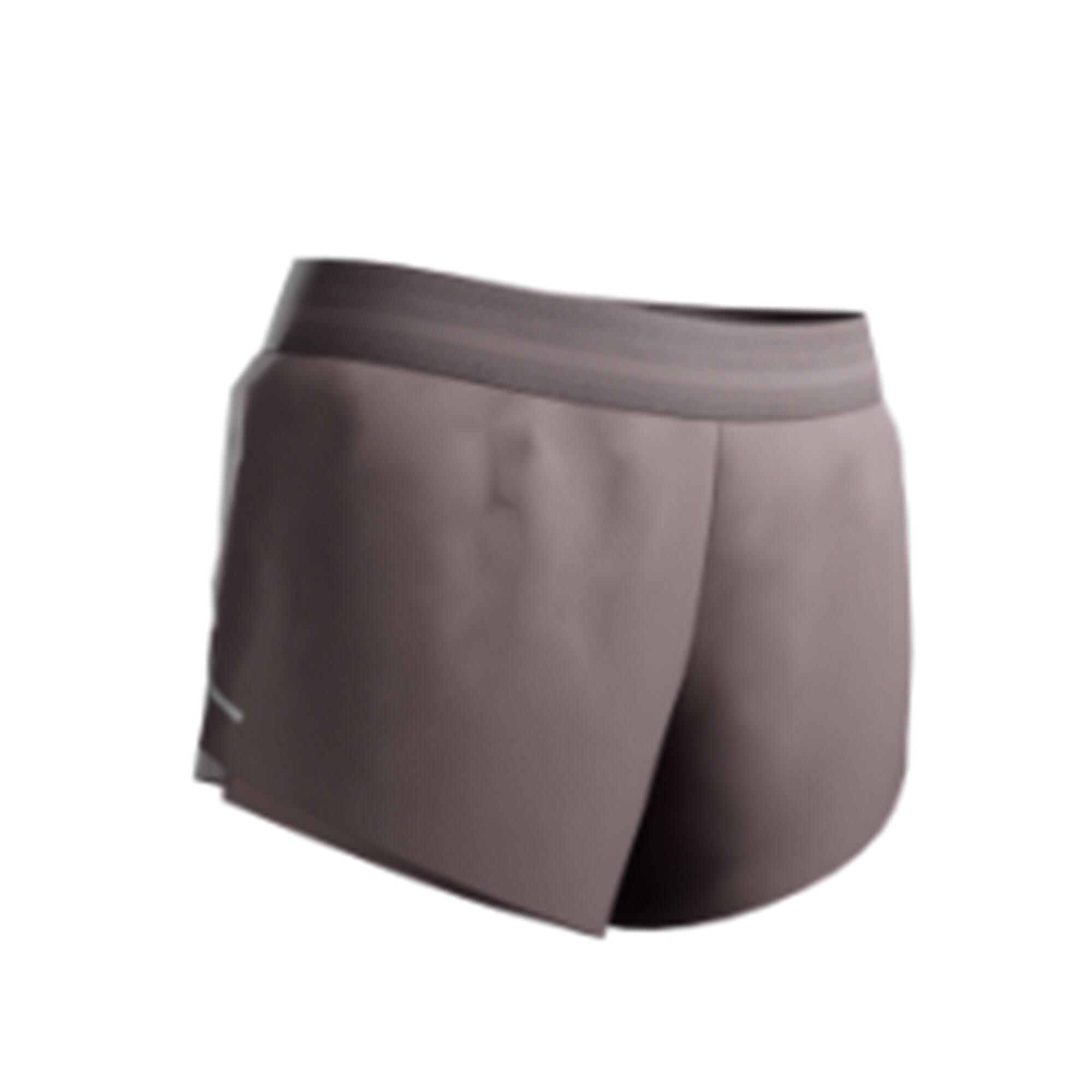 Pantaloncini running e trail donna RUN 900 LIGHT marroni 11/16
