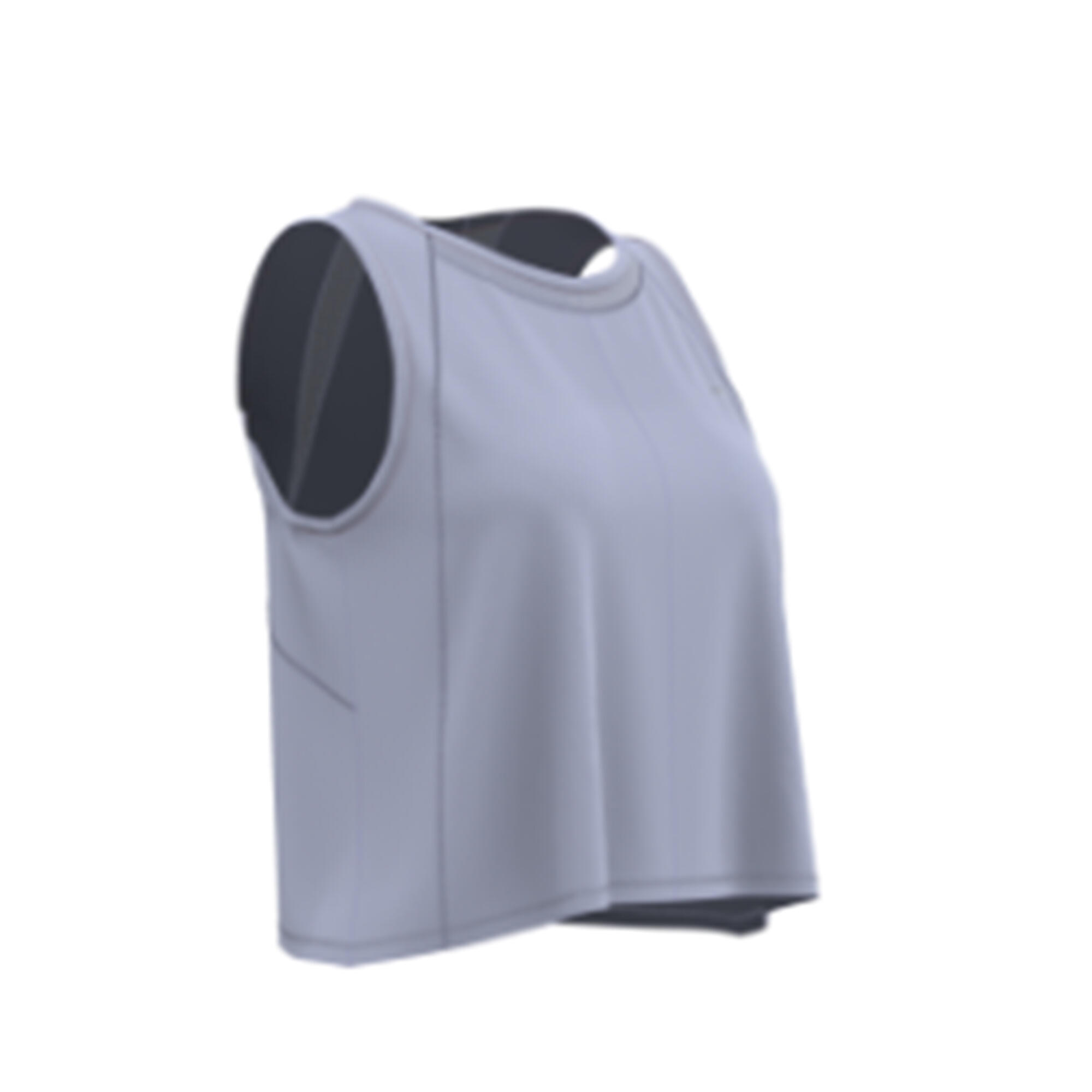 Women's Running Breathable Short Tank Top - KIPRUN Run 500 Dry - Light purple
