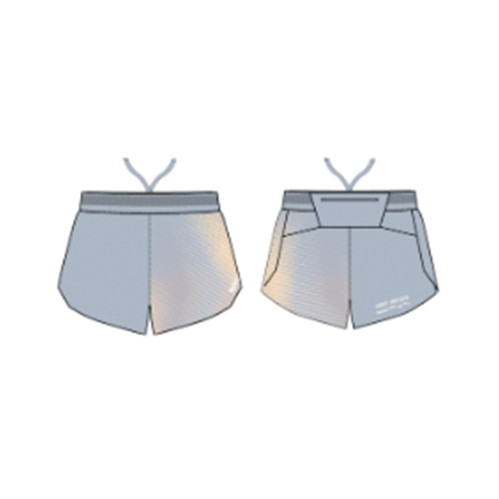 Pantaloncini running e trail donna RUN 900 LIGHT blu 11/17