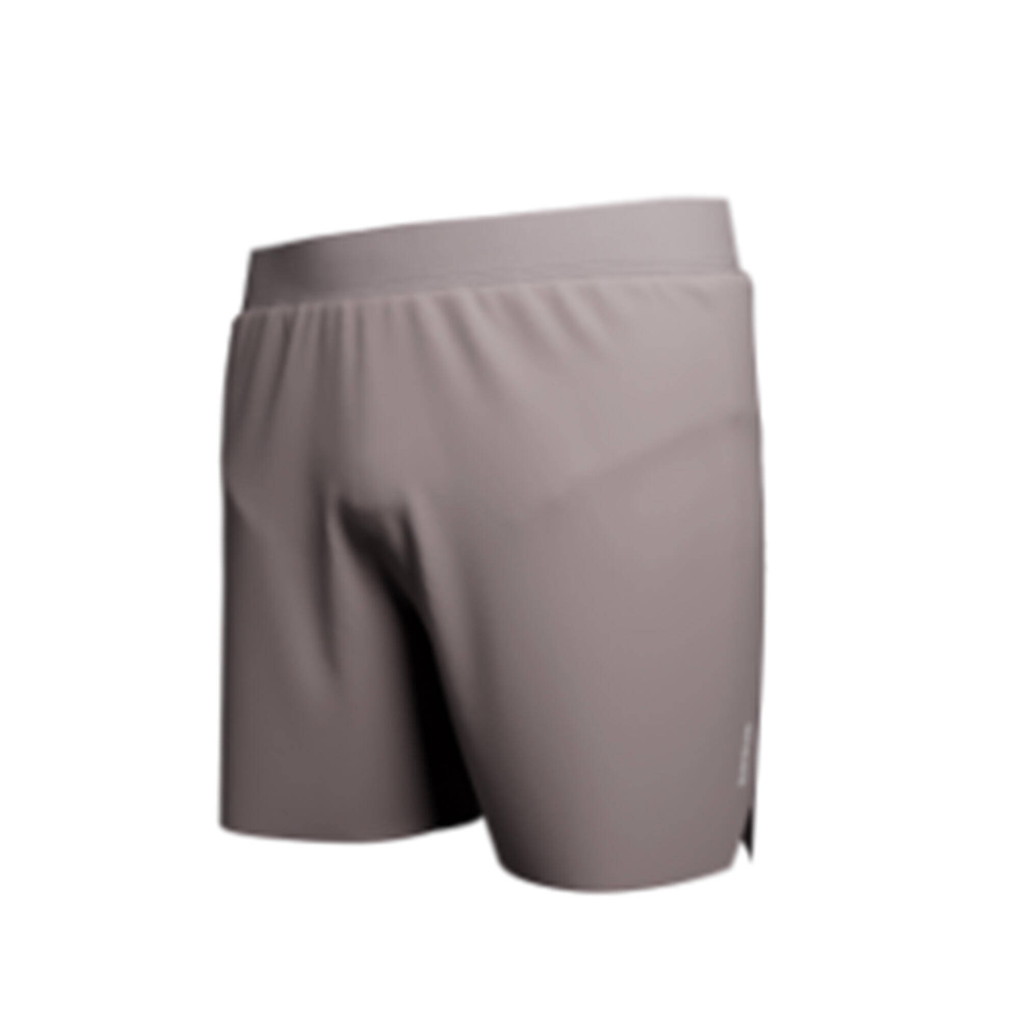 Men's running shorts - KIPRUN Run 500 Comfort - Brown