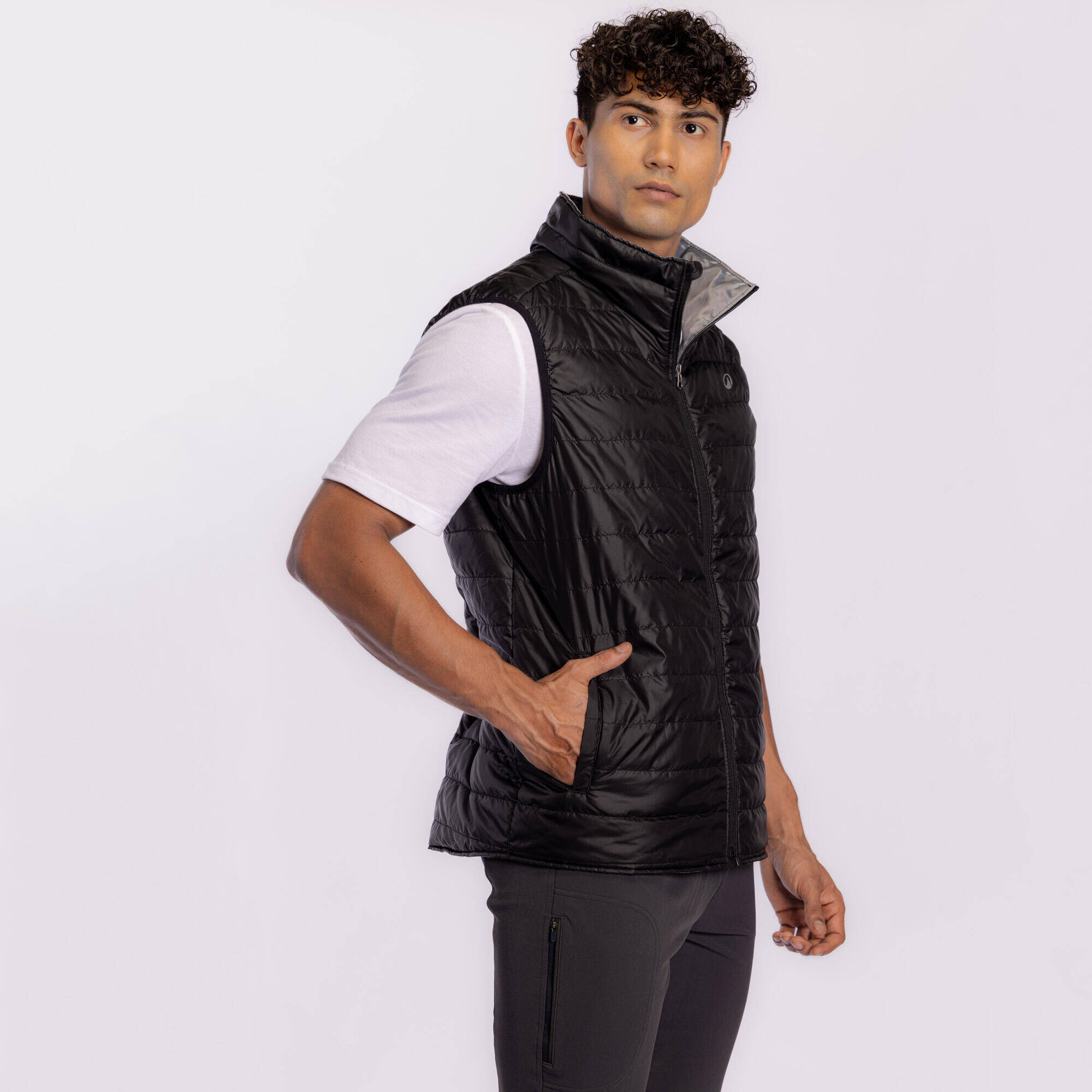 Men Horse Riding Sleeveless Gilet 100 - Black -  2