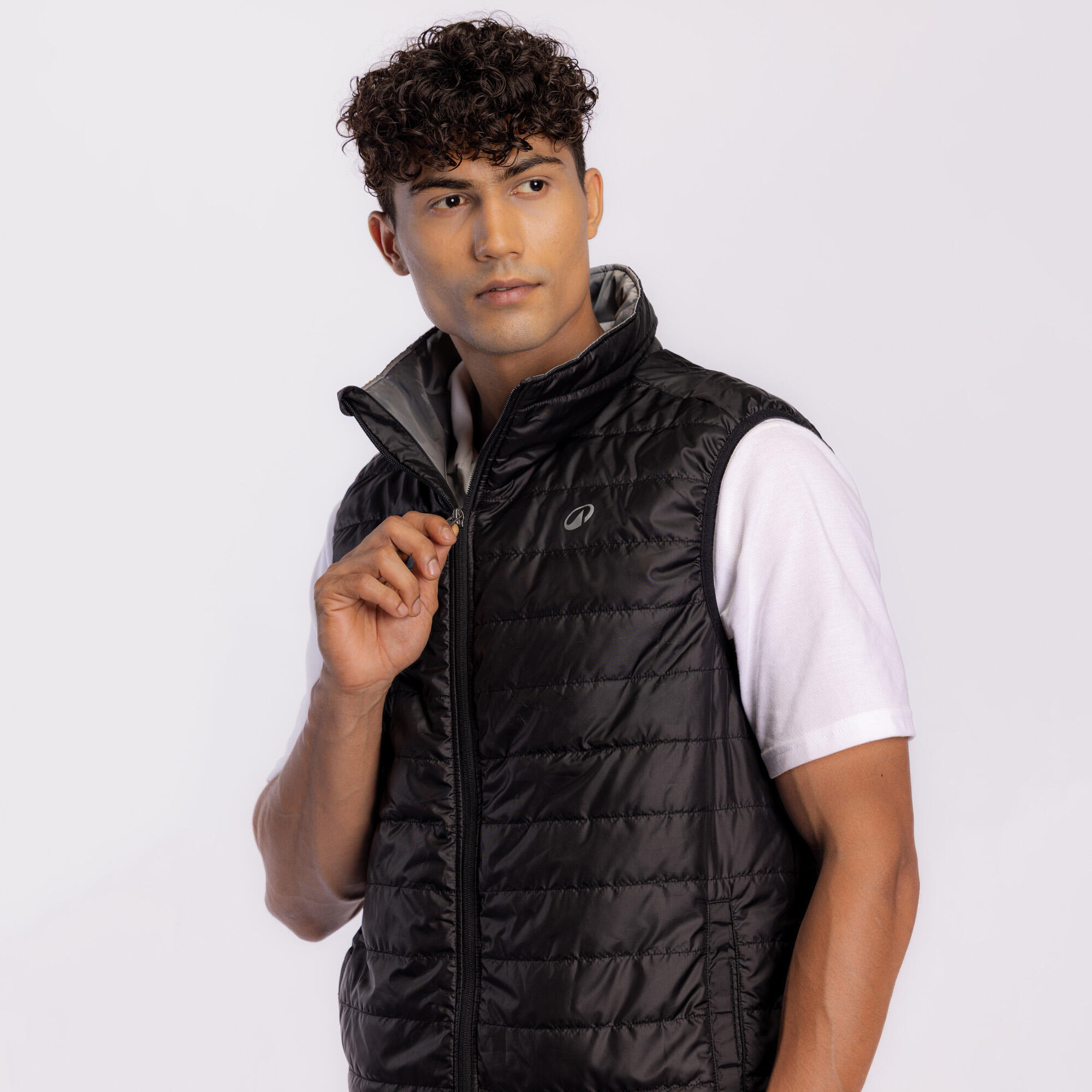 Men Horse Riding Sleeveless Gilet 100 - Black