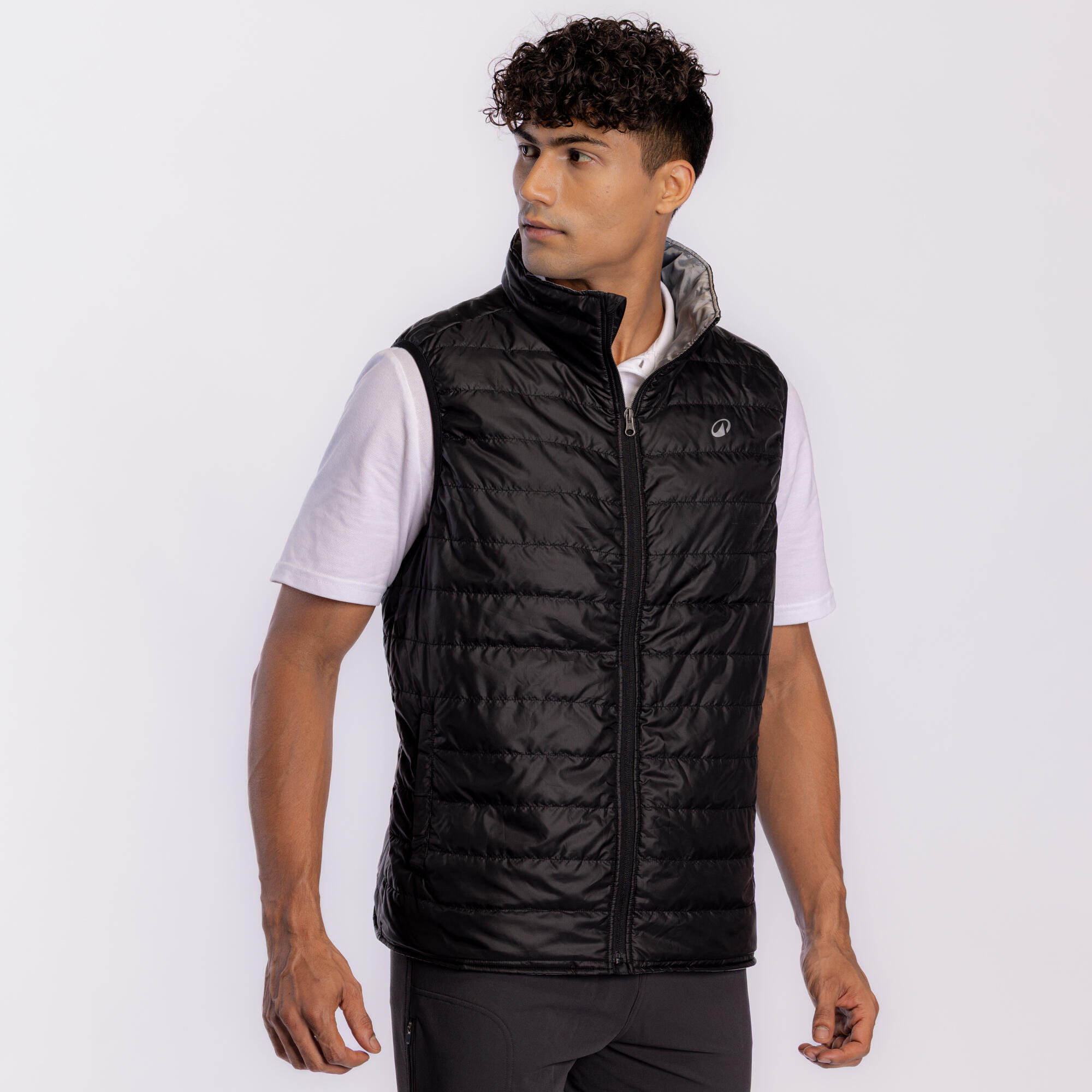 Men Horse Riding Sleeveless Gilet 100 - Black
