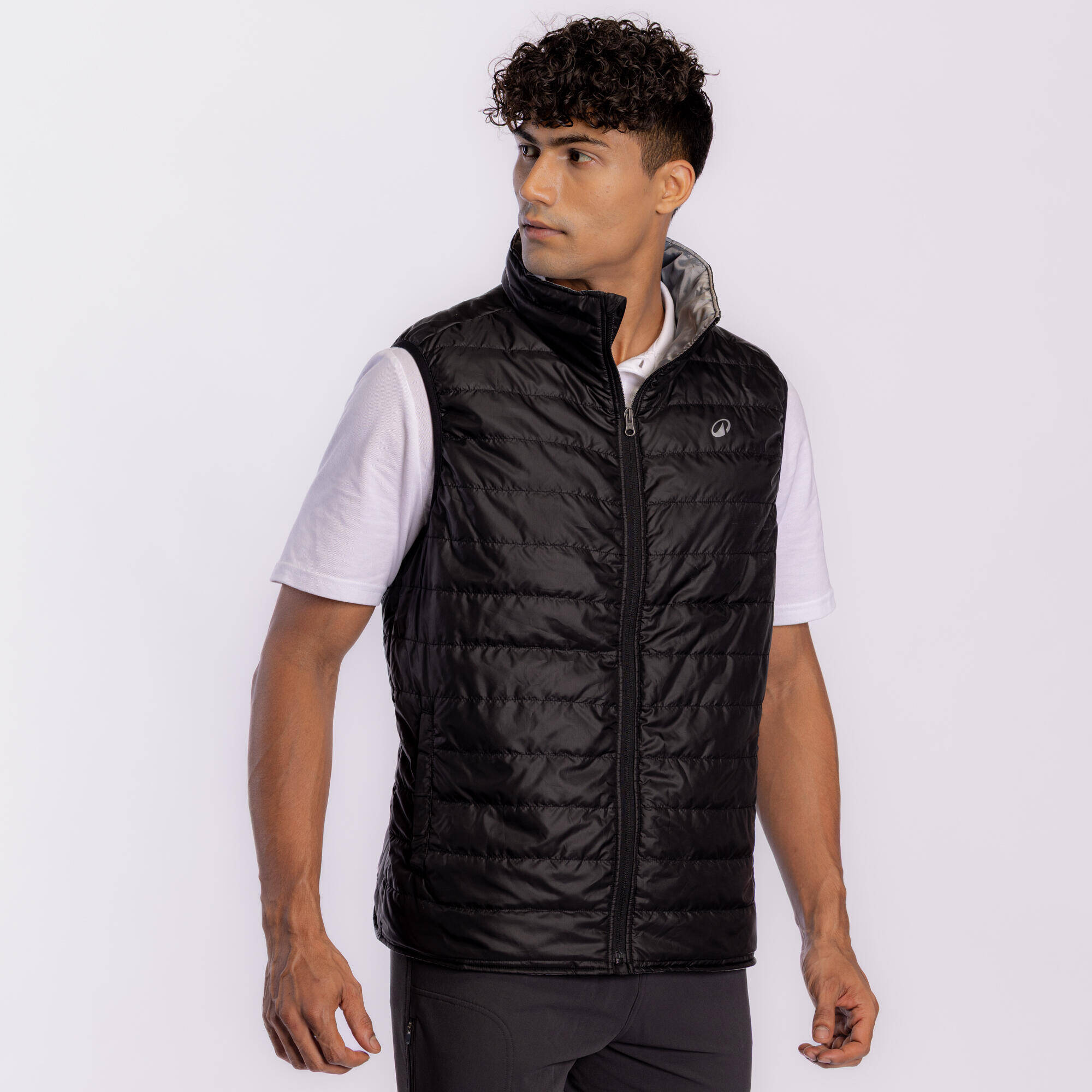 Men Horse Riding Sleeveless Gilet 100 - Black -  4