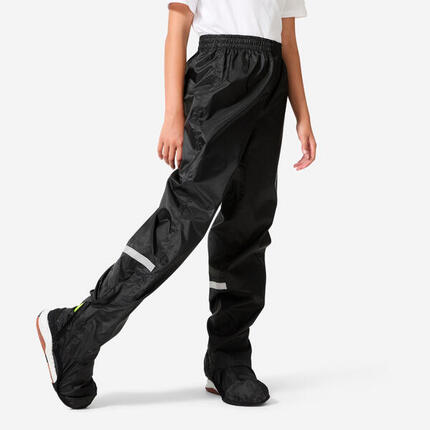 Fahrrad Regenhose 500 Kinder schwarz