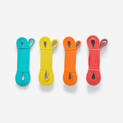 Kit 4 training band élastiques 15, 25, 35 et 45 kg