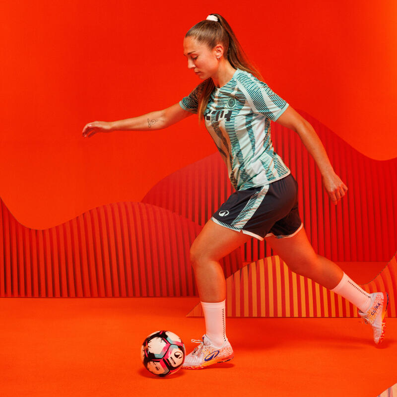 Short de football Viralto II Femme Wave Vert KIPSTA Decathlon