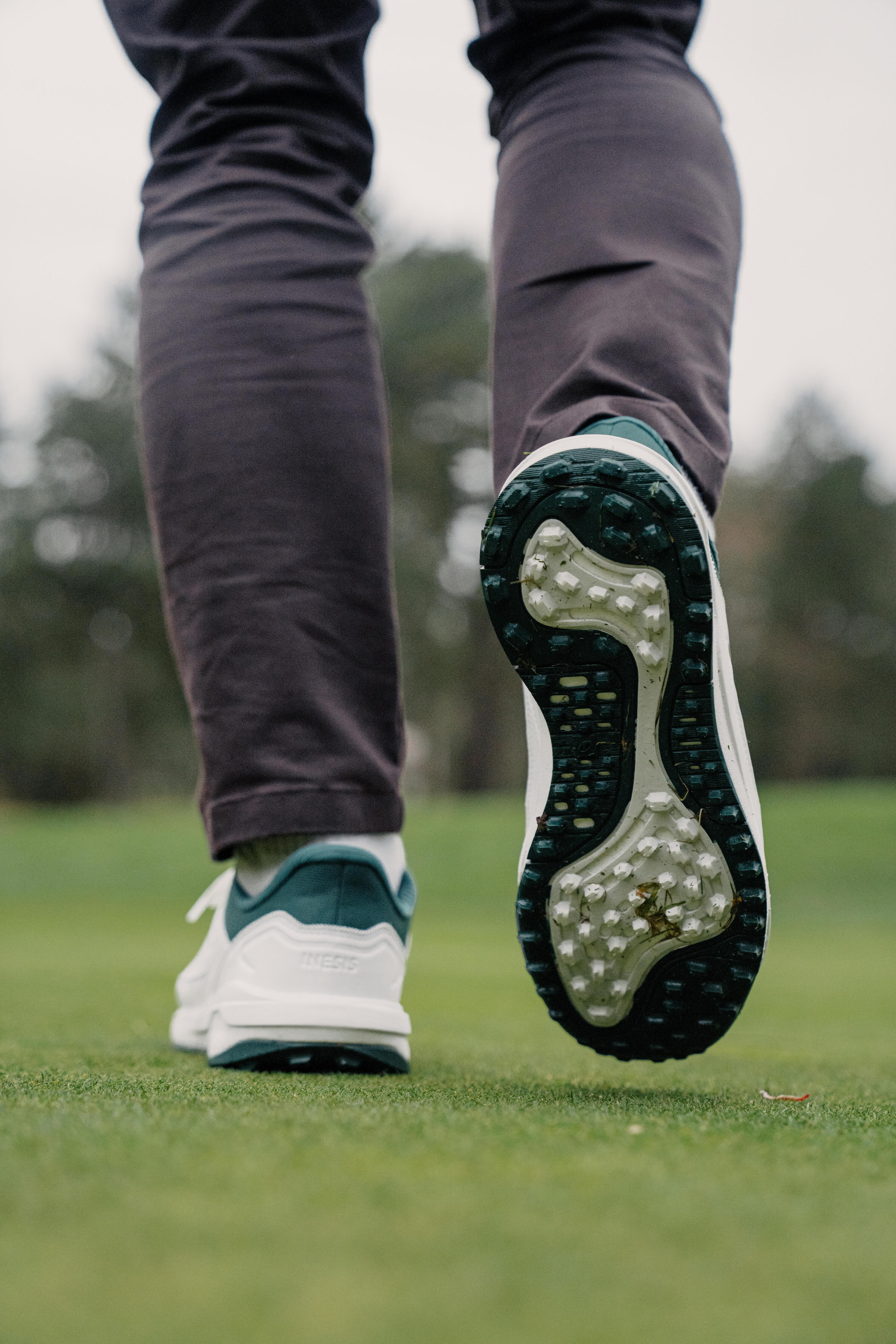 Chaussures de golf imperméables, MW500 blanc et vert 10/10