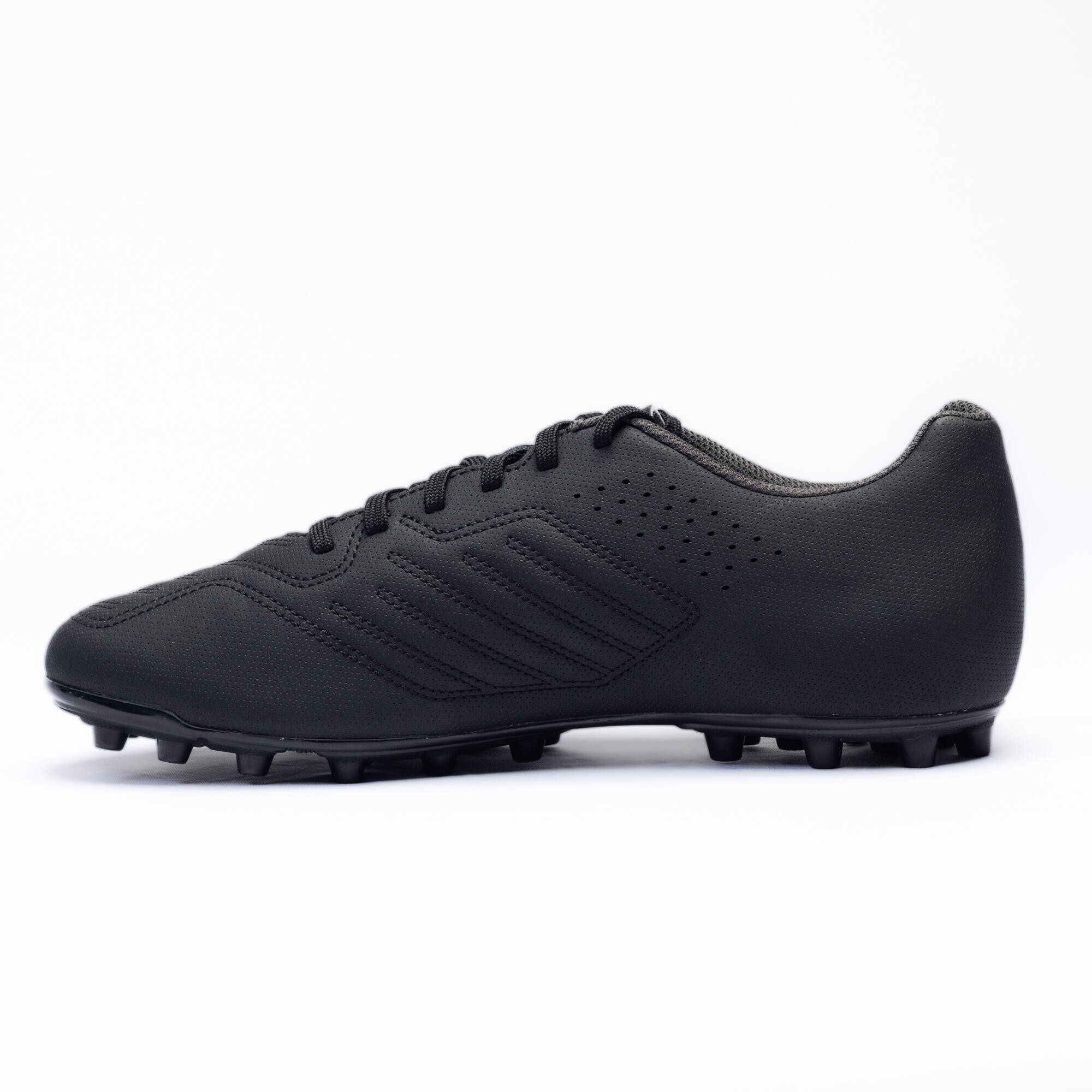Men's Football Boots for Firm Ground Agility 140 - Black/Grey -  3