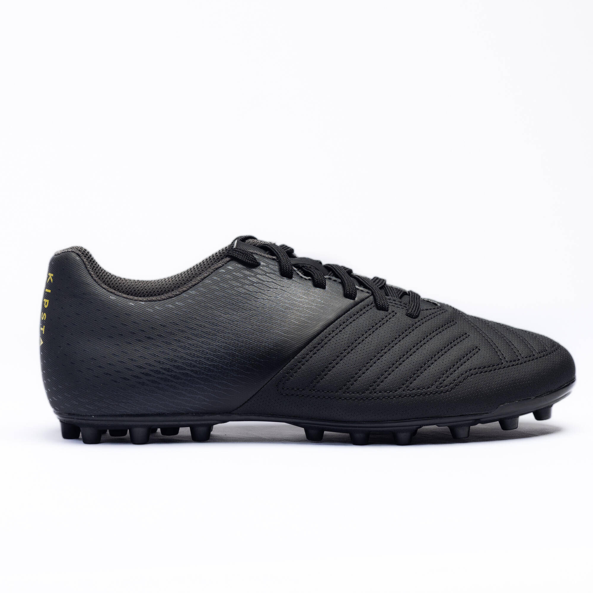 Men's Football Boots for Firm Ground Agility 140 - Black/Grey -  1