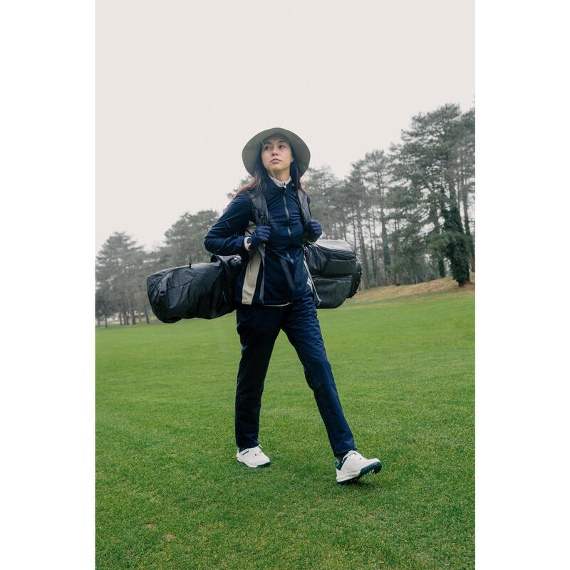 Pantalon impermeabil golf RW500 Bleumarin Damă