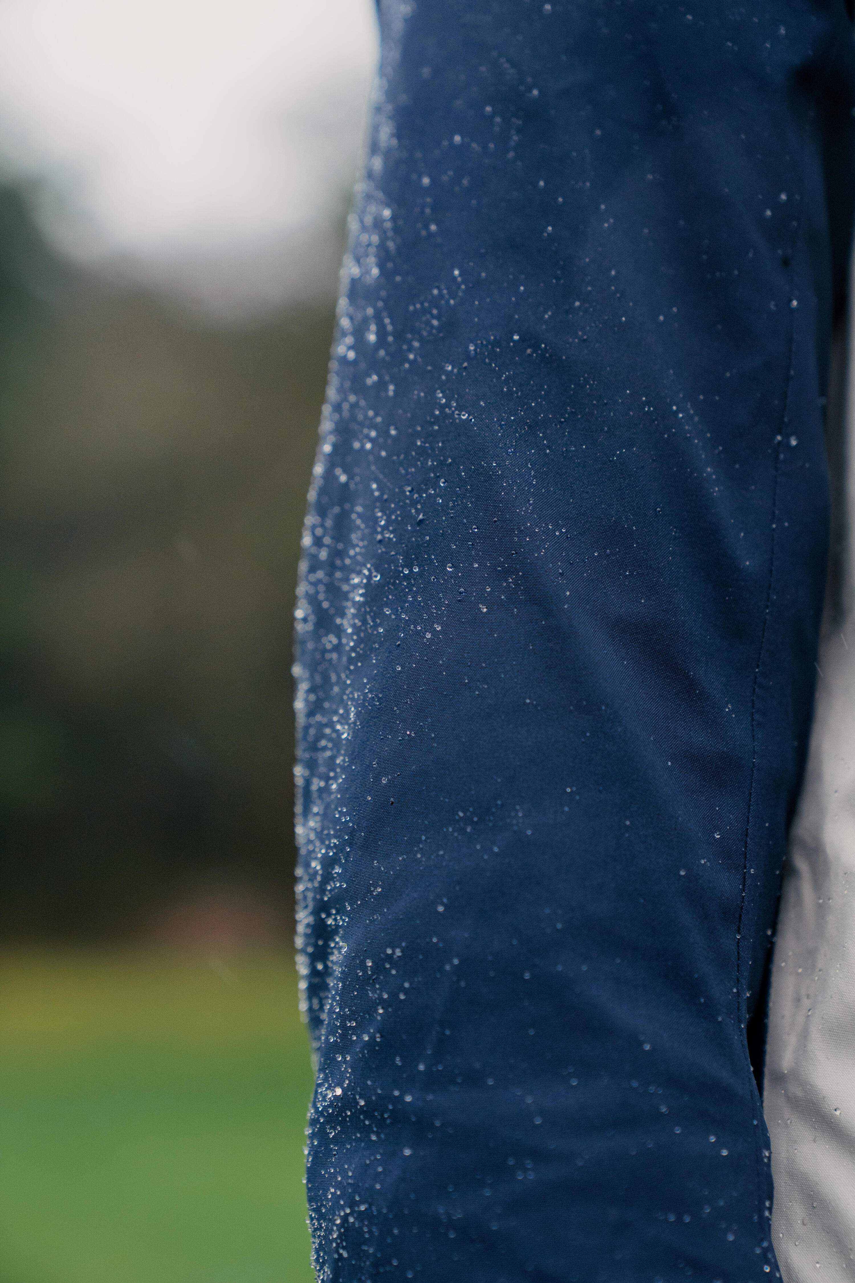 Casaco de Chuva Impermeável de Golf Mulher, RW500 Azul e bege 14/14