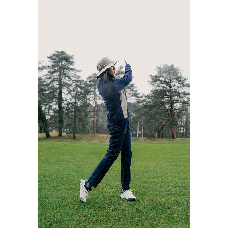 Pantalon impermeabil golf RW500 Bleumarin Damă