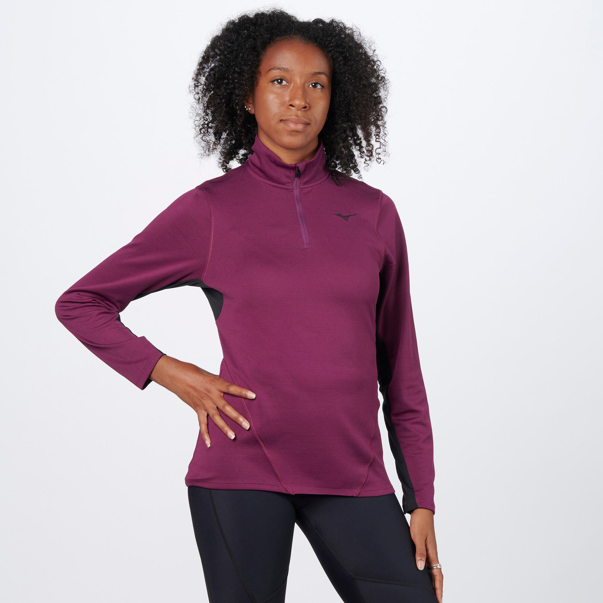 Maglia manica lunga running donna TECH THERMAL CHARGE HALFZIP 2/6