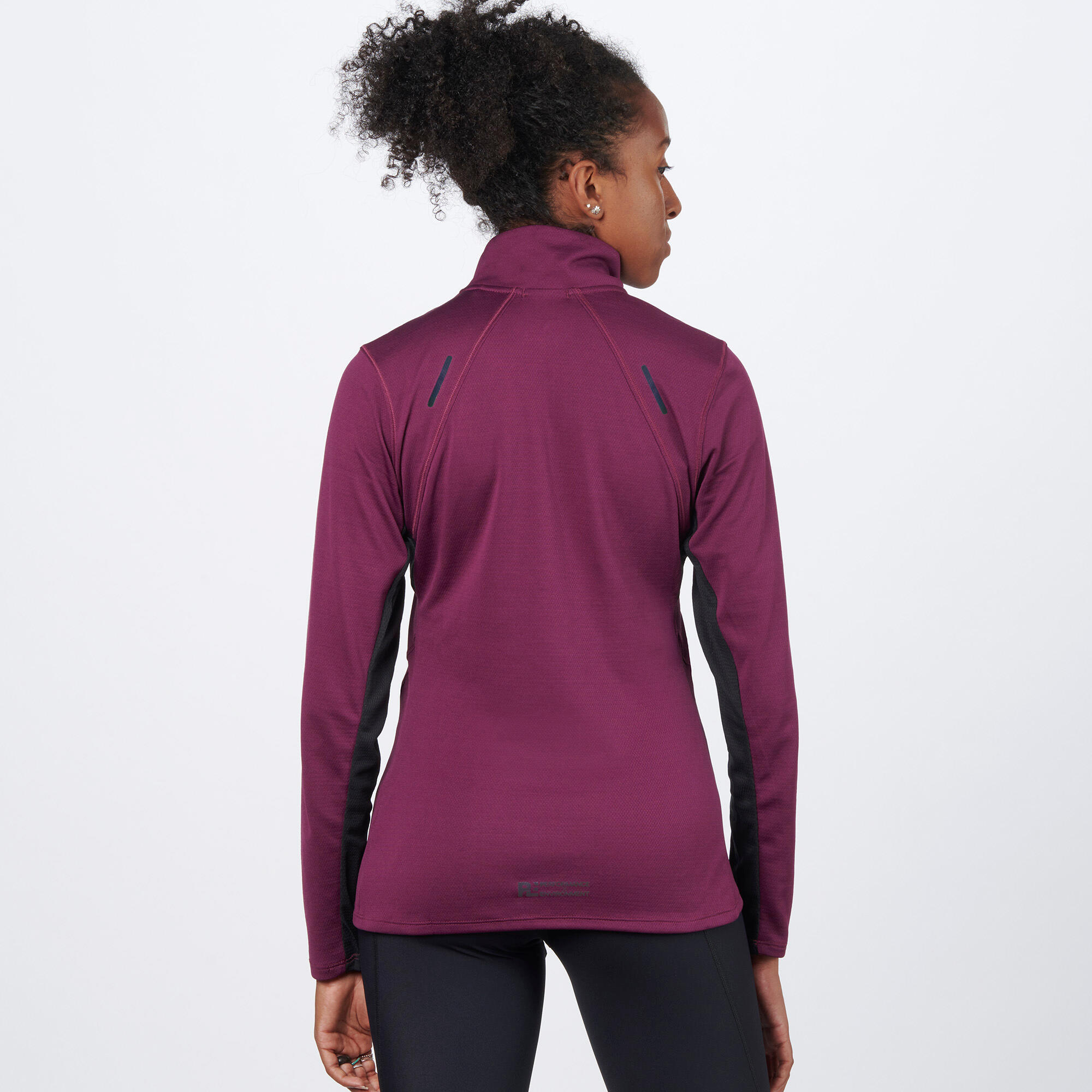 Maglia manica lunga running donna TECH THERMAL CHARGE HALFZIP 5/6