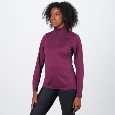 Maglia manica lunga running donna TECH THERMAL CHARGE HALFZIP