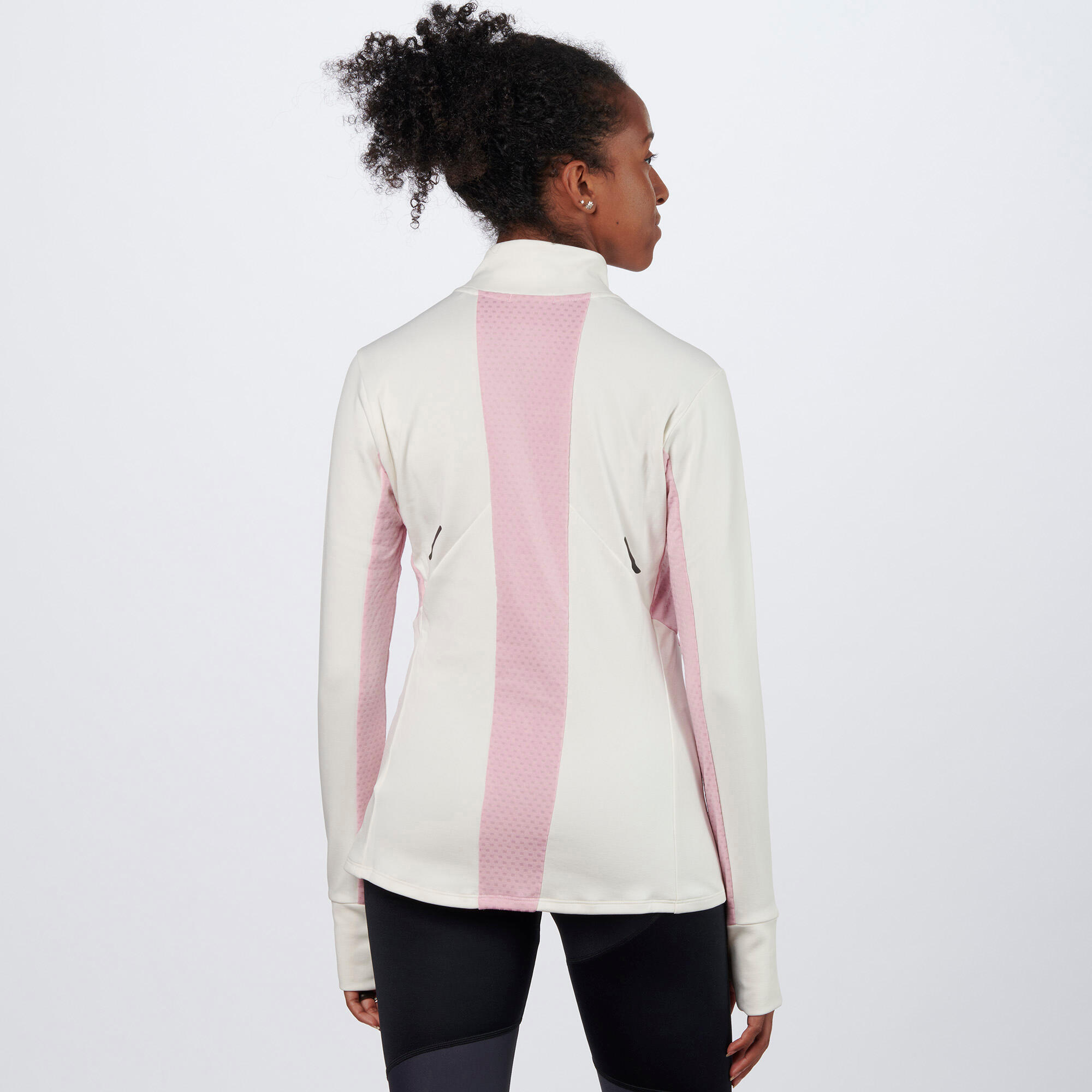 Maglia manica lunga running donna ACTIVE WARMALITE HALFZIP 5/6